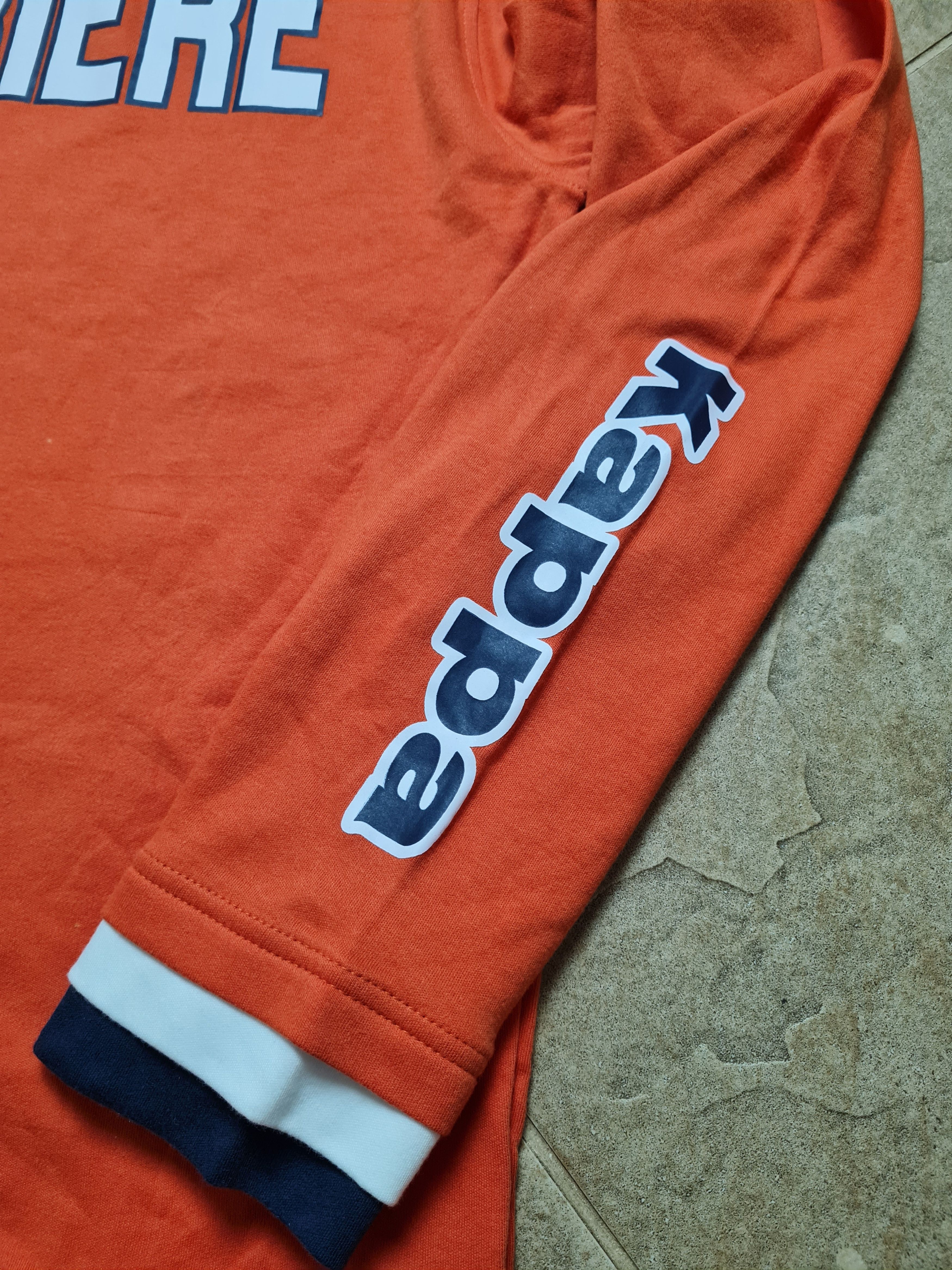 Kappa Vintage Kappa Sestriere Mens Orange Big Logo Long Sleeve Size US XL / EU 56 / 4 - 7 Thumbnail