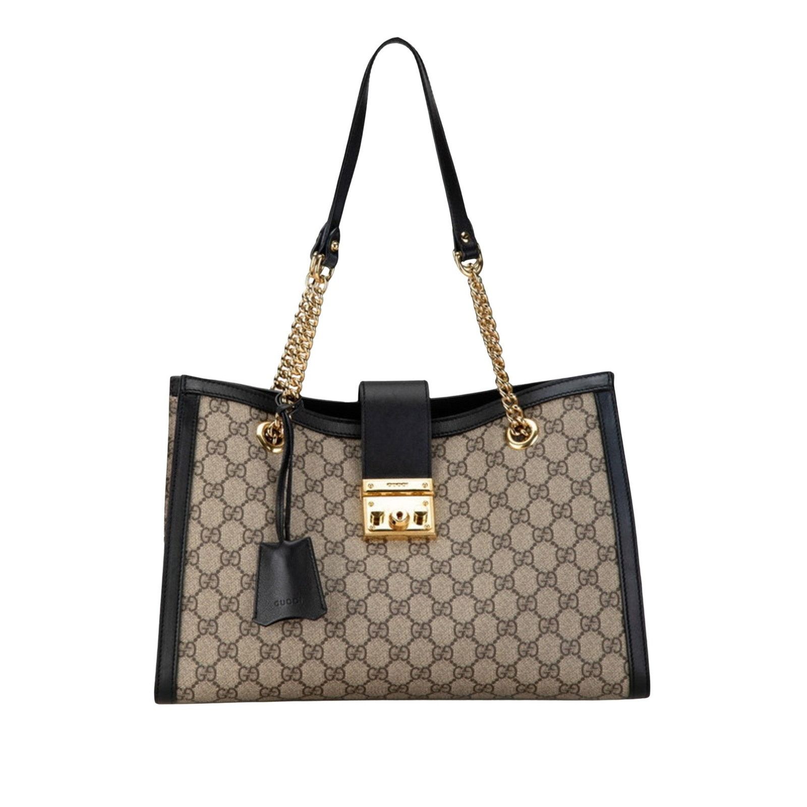 Gucci Brown Canvas Padlock