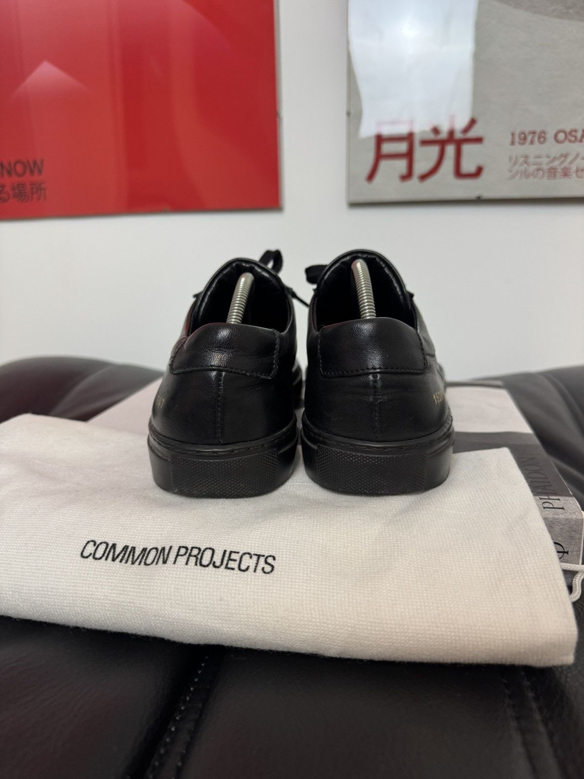 Common Projects Common Projects Achilles Low Black Luxury Leather Sneakers Size US 7.5 / EU 40-41 - 6 Thumbnail
