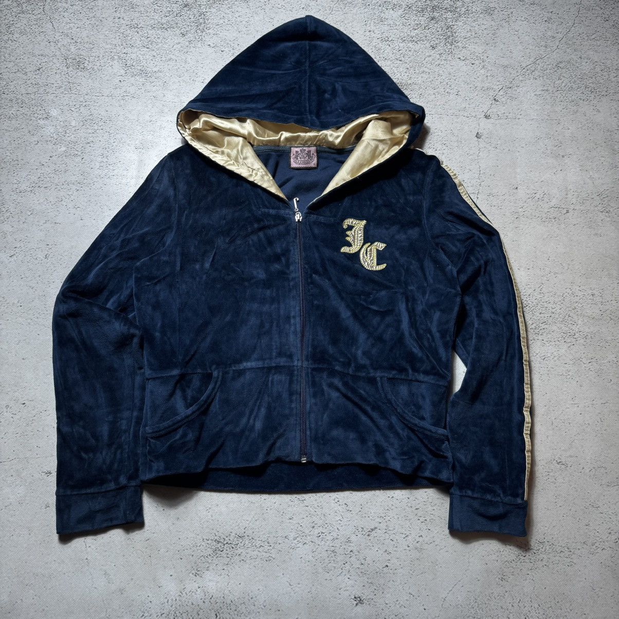 Juicy Couture × Vintage vintage sexy y2k juicy couture cropped zip hoodie big logo Size L / US 10 / IT 46 - 9 Thumbnail