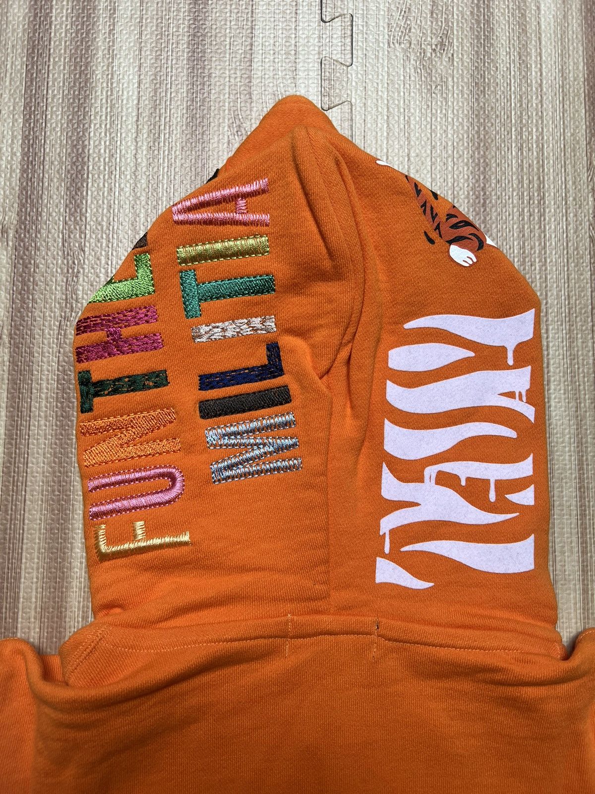 Bape NWT 2010 exclusive Tiger shark varsity hoodie orange Bape Size US M / EU 48-50 / 2 - 8 Thumbnail