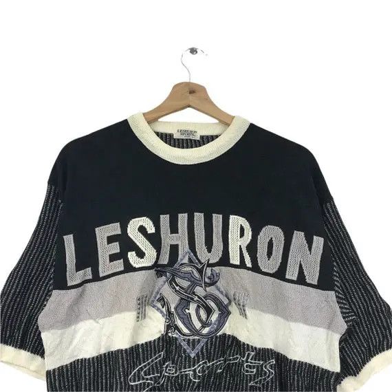 Vintage Vtg LESHURON SPORTS JAPAN Embroidery Pop Art Sweatshirt Size M / US 6-8 / IT 42-44 - 3 Thumbnail