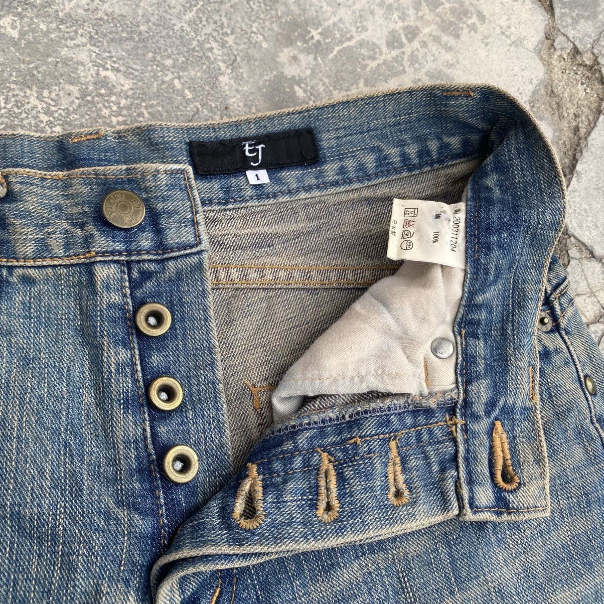 Japanese Brand EJ Studded Twisted Leg Jeans Size US 28 / EU 44 - 7 Thumbnail