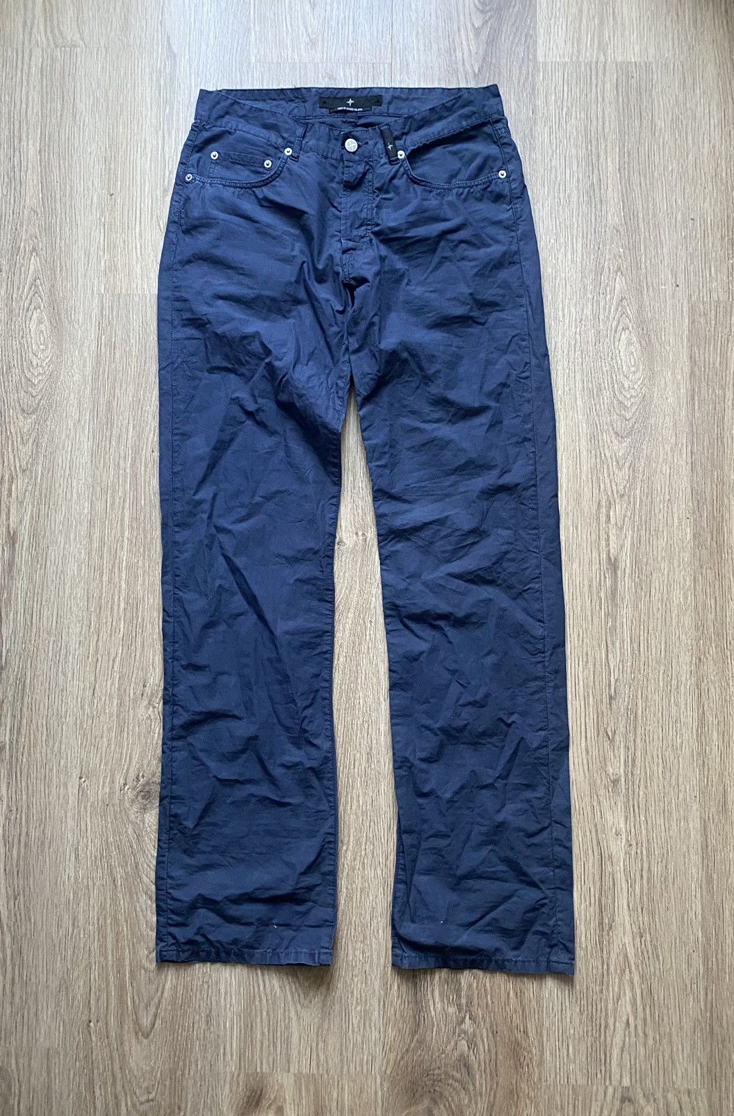 Stone Island × Vintage Stone island denim vintage logo luxury pants Massimo Osti Size US 33 - 3 Thumbnail