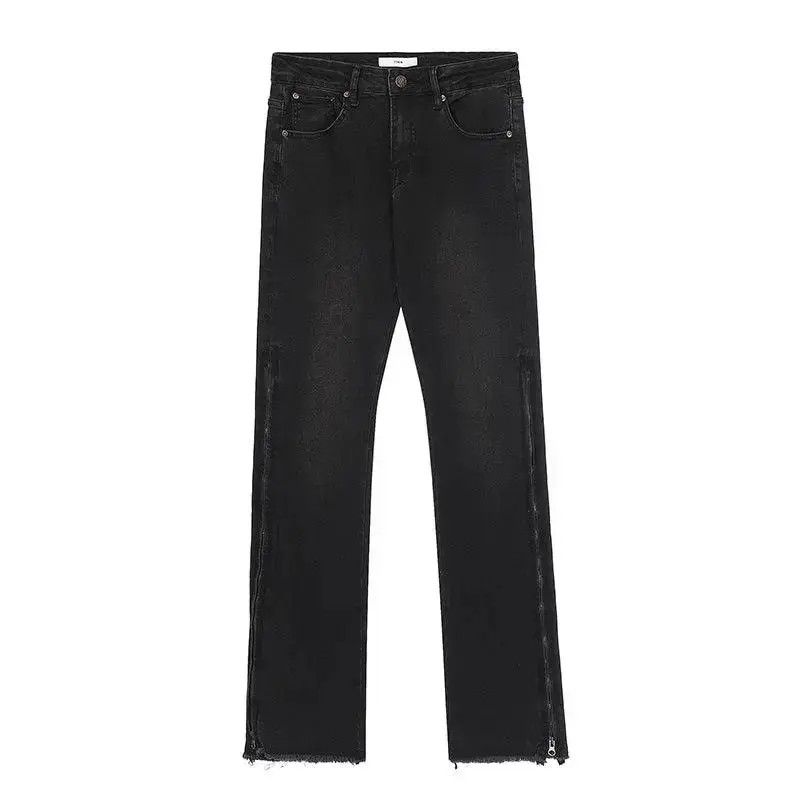 Japanese Brand High street retro vintage side zip flare jeans trousers Size US 32 / EU 48 - 6 Thumbnail