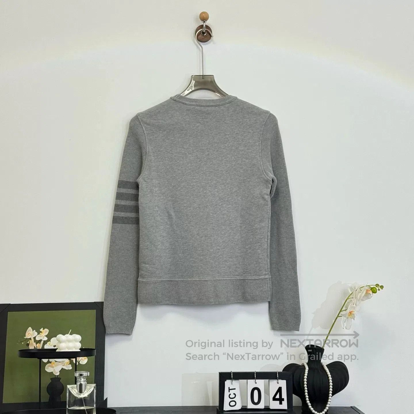 Thom Browne Thom Browne Gray Knit Sweater Stripes. Size US XS / EU 42 / 0 - 2 Thumbnail