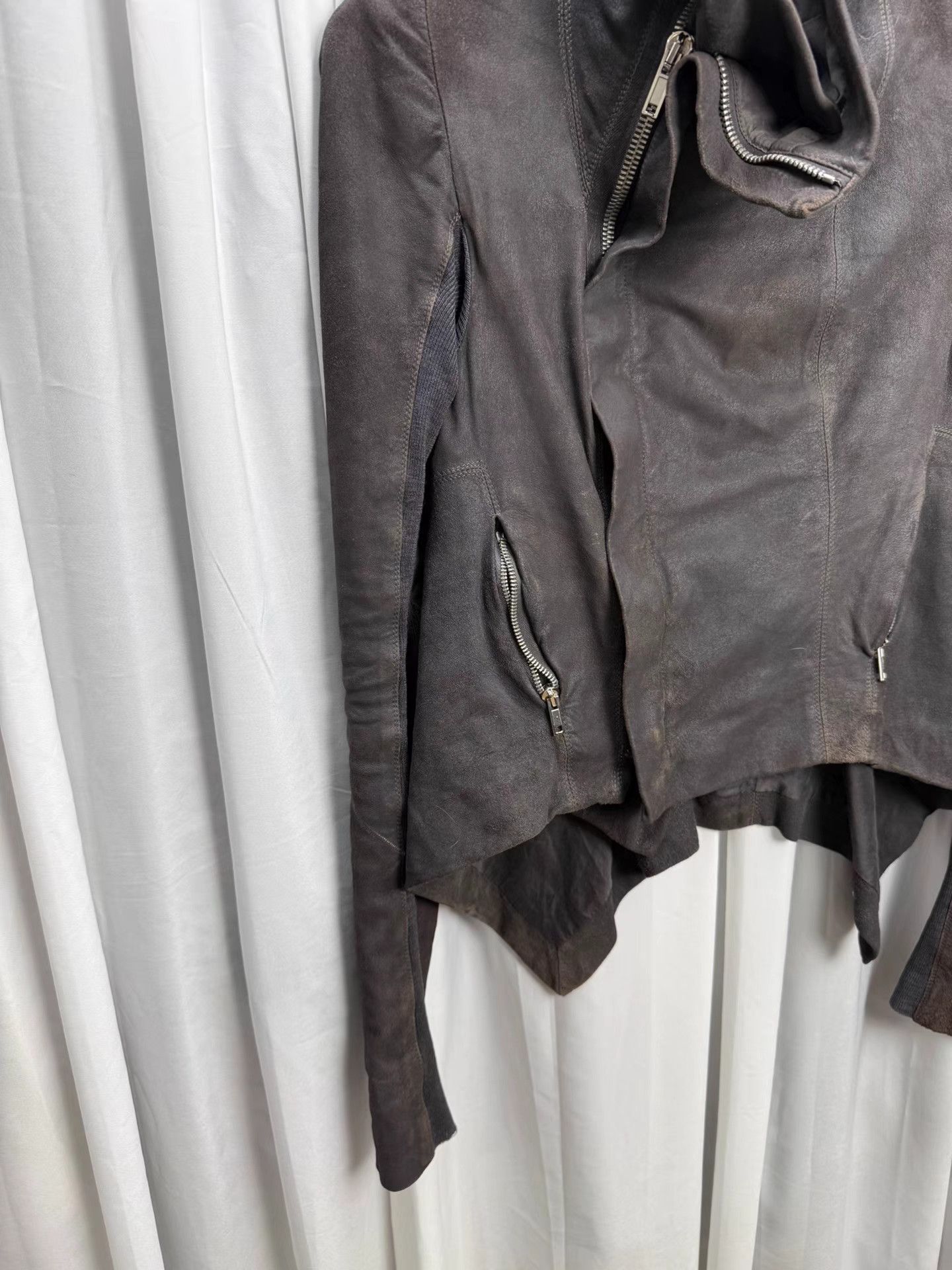 Rick Owens Rick owens Distressed Sheepskin Jacket K20 Size US XXS / EU 40 - 2 Thumbnail