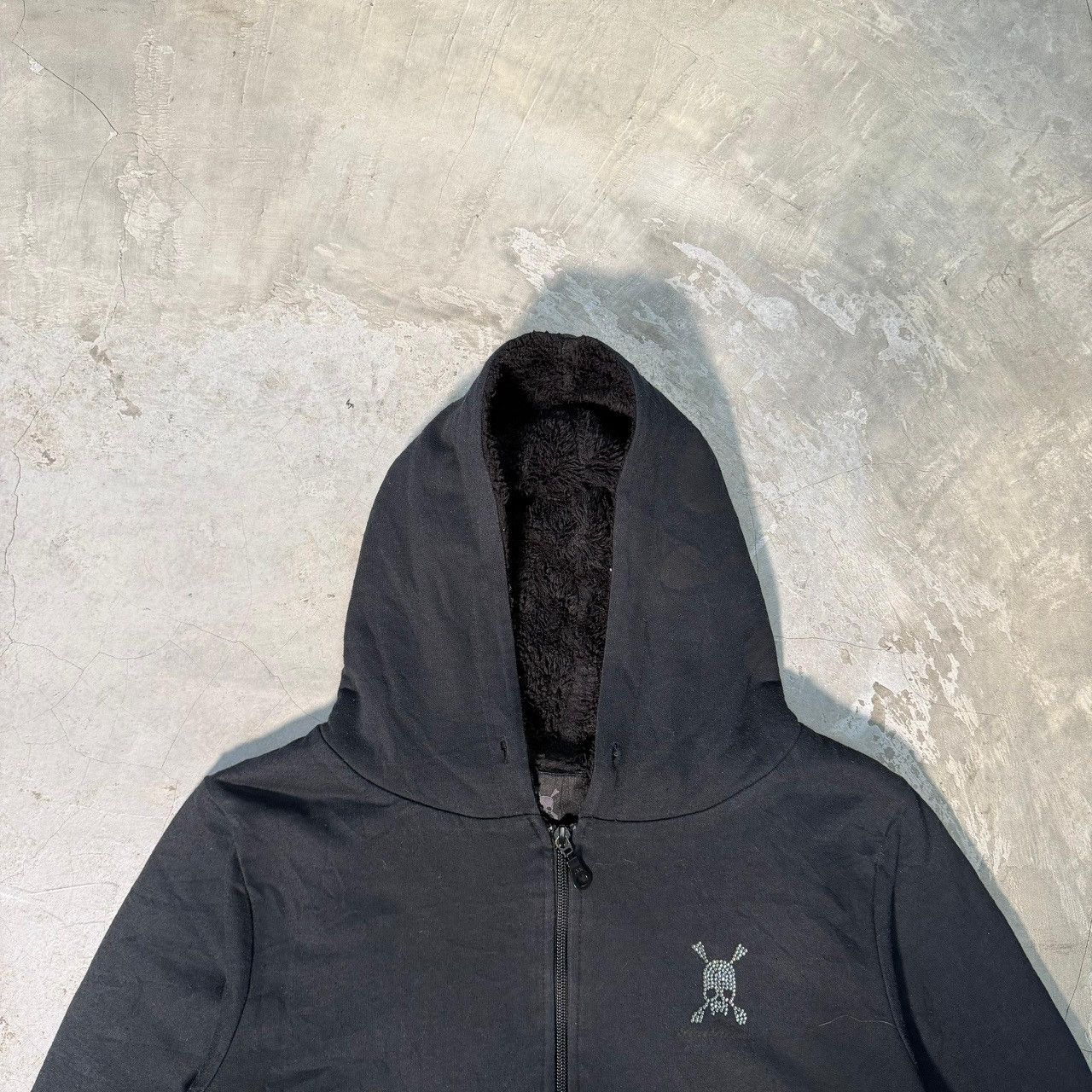 Roen RAT ROEN Skull & Rhinestone Hoodie LGB Japanese Rock Size US L / EU 52-54 / 3 - 3 Thumbnail