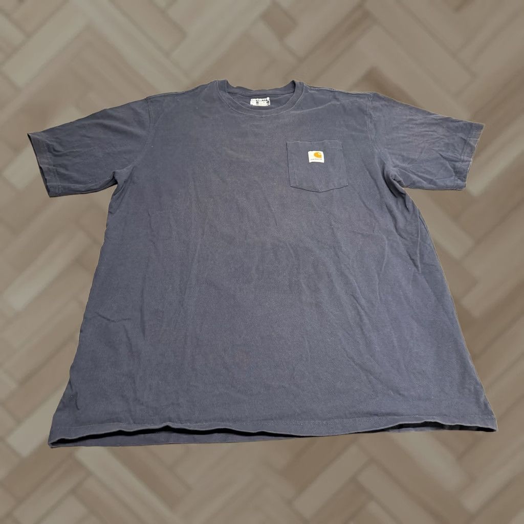 Carhartt Carhartt XL T-Shirt Short Sleeve Pocket Heavyweight Blue Workwear Men Size US XL / EU 56 / 4 - 1 Thumbnail