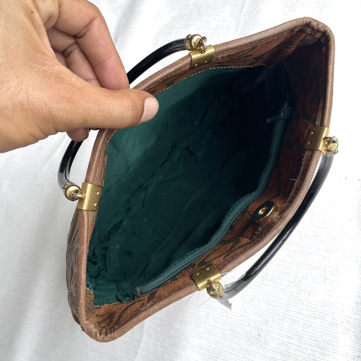 Leather × Vintage Vintage Suede Leather Tote Size ONE SIZE - 9 Thumbnail