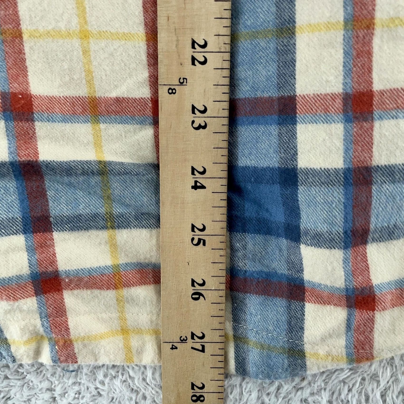 Vintage L.L. Bean Hooded Flannel Jacket Womens 3X Plaid Relaxed Fit Full Zip Hoodie Size XXL / US 16-18 / IT 52-54 - 6 Thumbnail