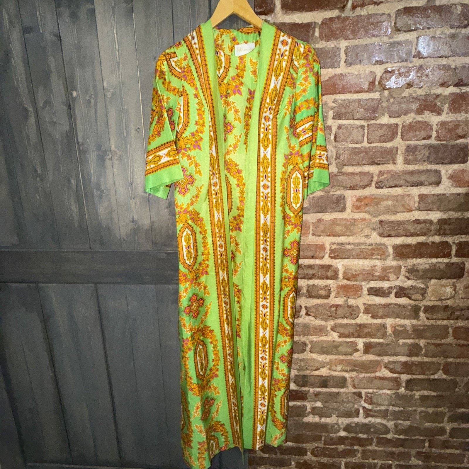 Saks Fifth Avenue Vintage 1960’s Fifth Avenue Robes By M.W. -Green Long Robe Size S / US 4 / IT 40 - 2 Thumbnail