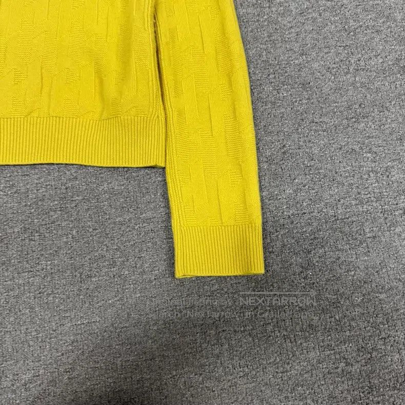 Hermes Hermes Luminescent Yellow Jacquard Knit Sweater Size S / US 4 / IT 40 - 5 Thumbnail