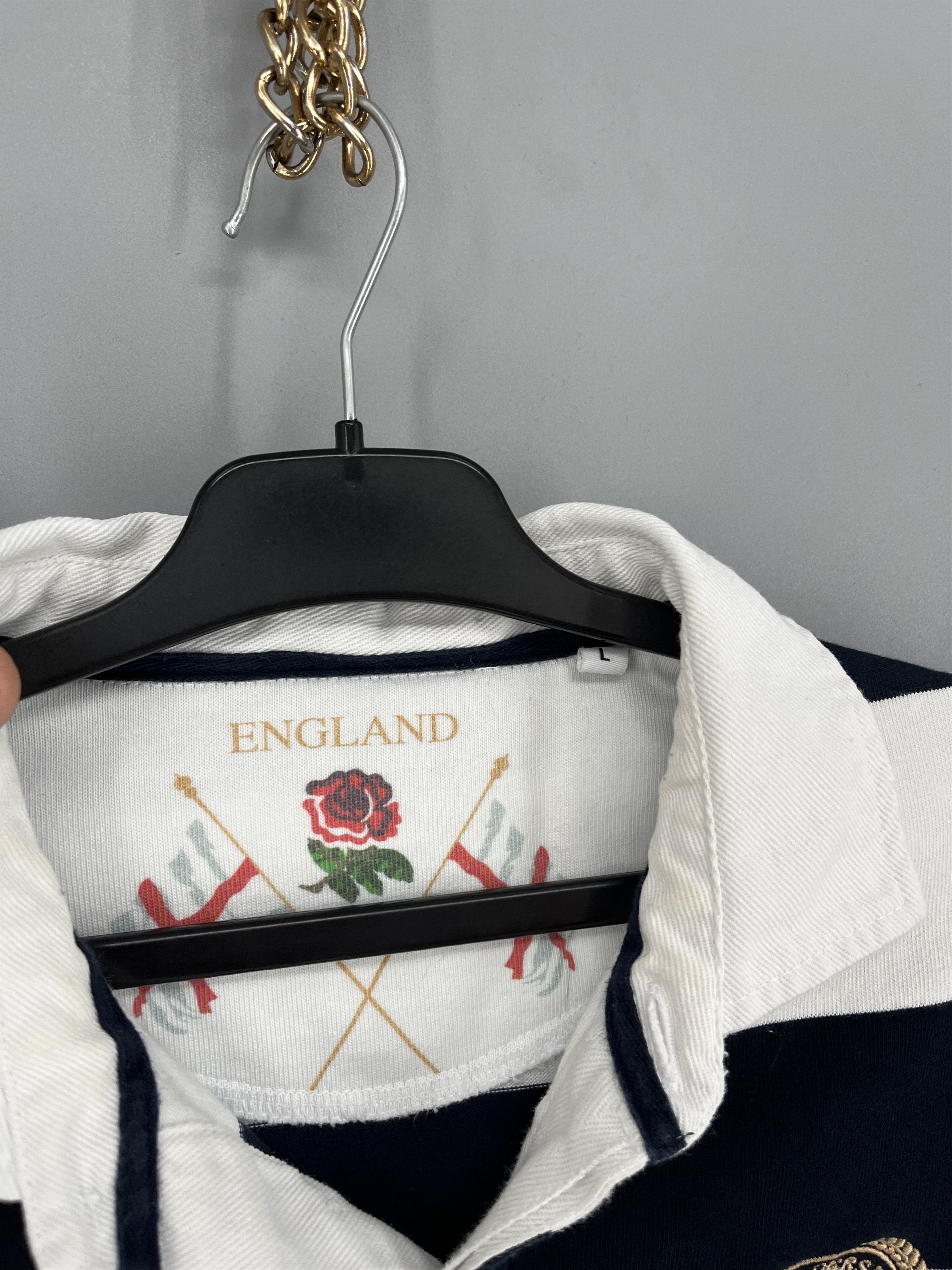 Other Cotton Traders England Rugby Polo Striped shirt Size US L / EU 52-54 / 3 - 7 Thumbnail