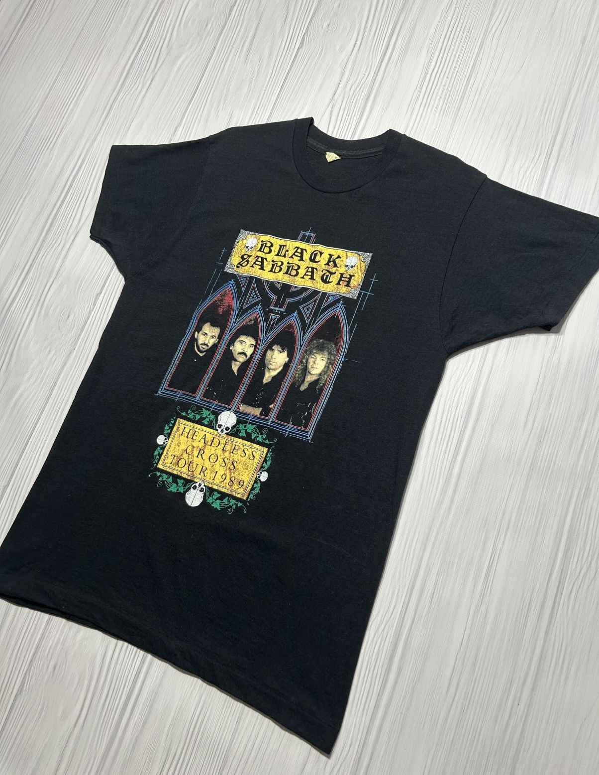 Band Tees Black Sabbath Ozzy Osbourne Headless Cross Tour 1989 T-Shirt Size US XL / EU 56 / 4 - 3 Thumbnail