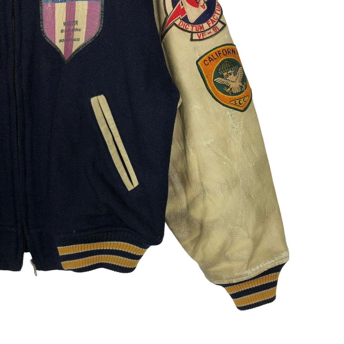 Toyo Enterprises 🔥80s VARSITY JACKET SPECIAL UNIFORM LEATHER TOYO ENTERPRISE Size US M / EU 48-50 / 2 - 5 Thumbnail