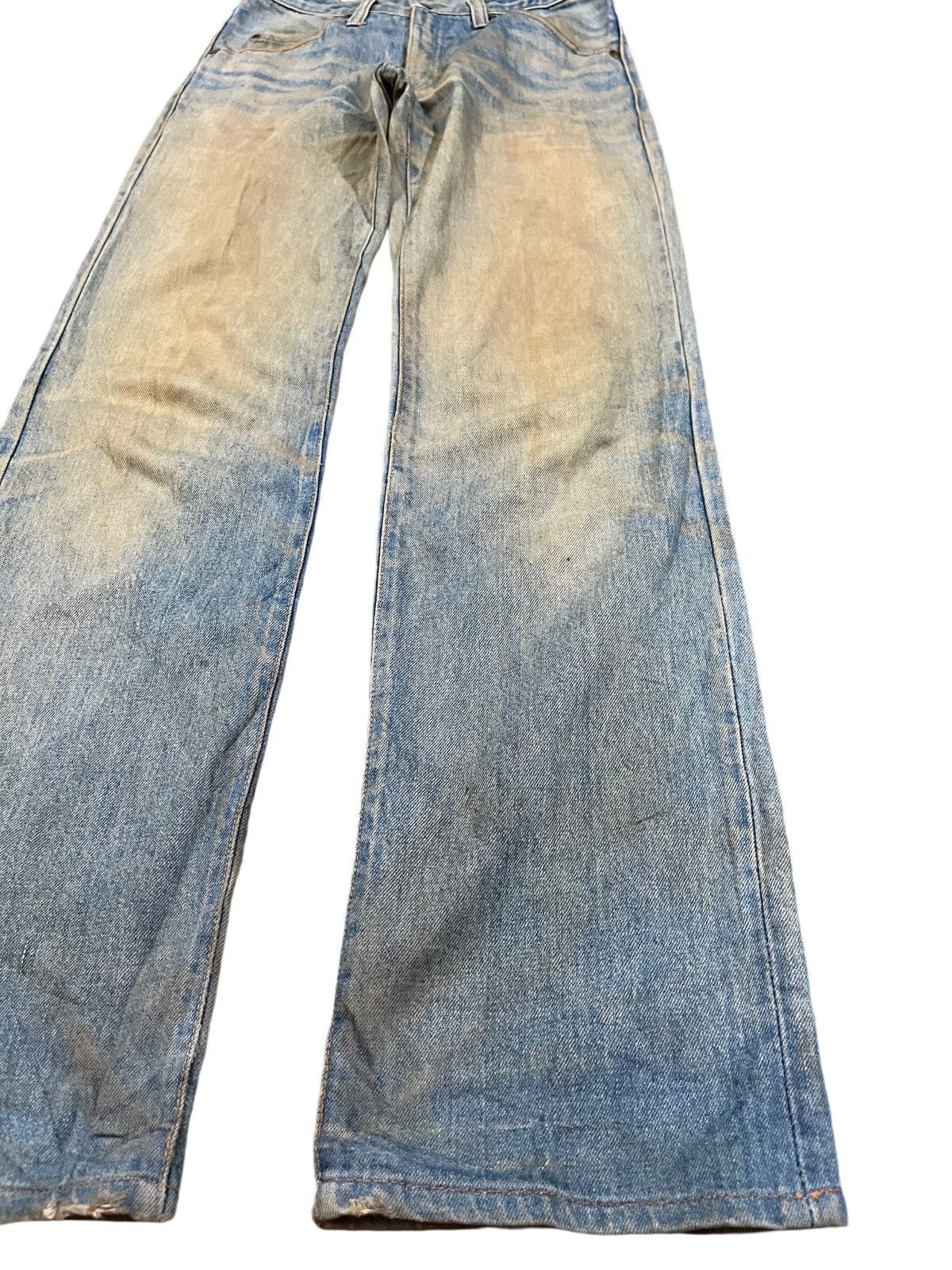 Le Grande Bleu (L.G.B.) Vintage Half Mudwash Distressed Denim Size US 28 / EU 44 - 3 Thumbnail