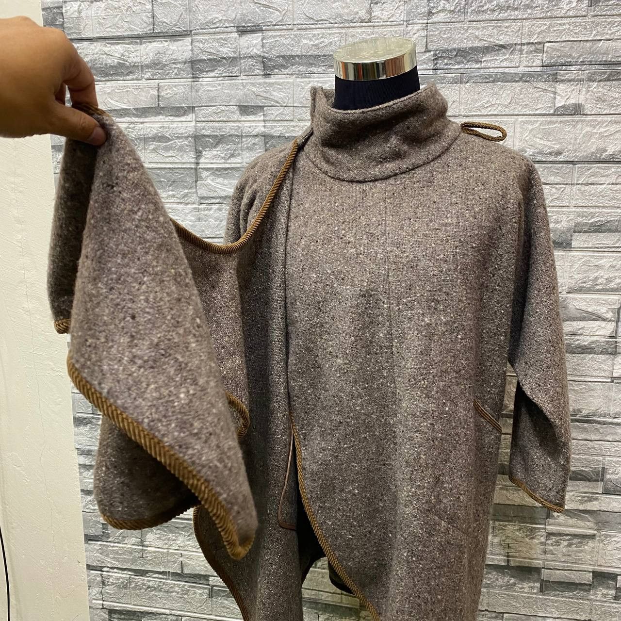 Japanese Brand YOHJI YAMAMOTO STYLE BOBBIE BROOKS N.YORK SCARF COAT WOOL Size US M / EU 48-50 / 2 - 4 Thumbnail