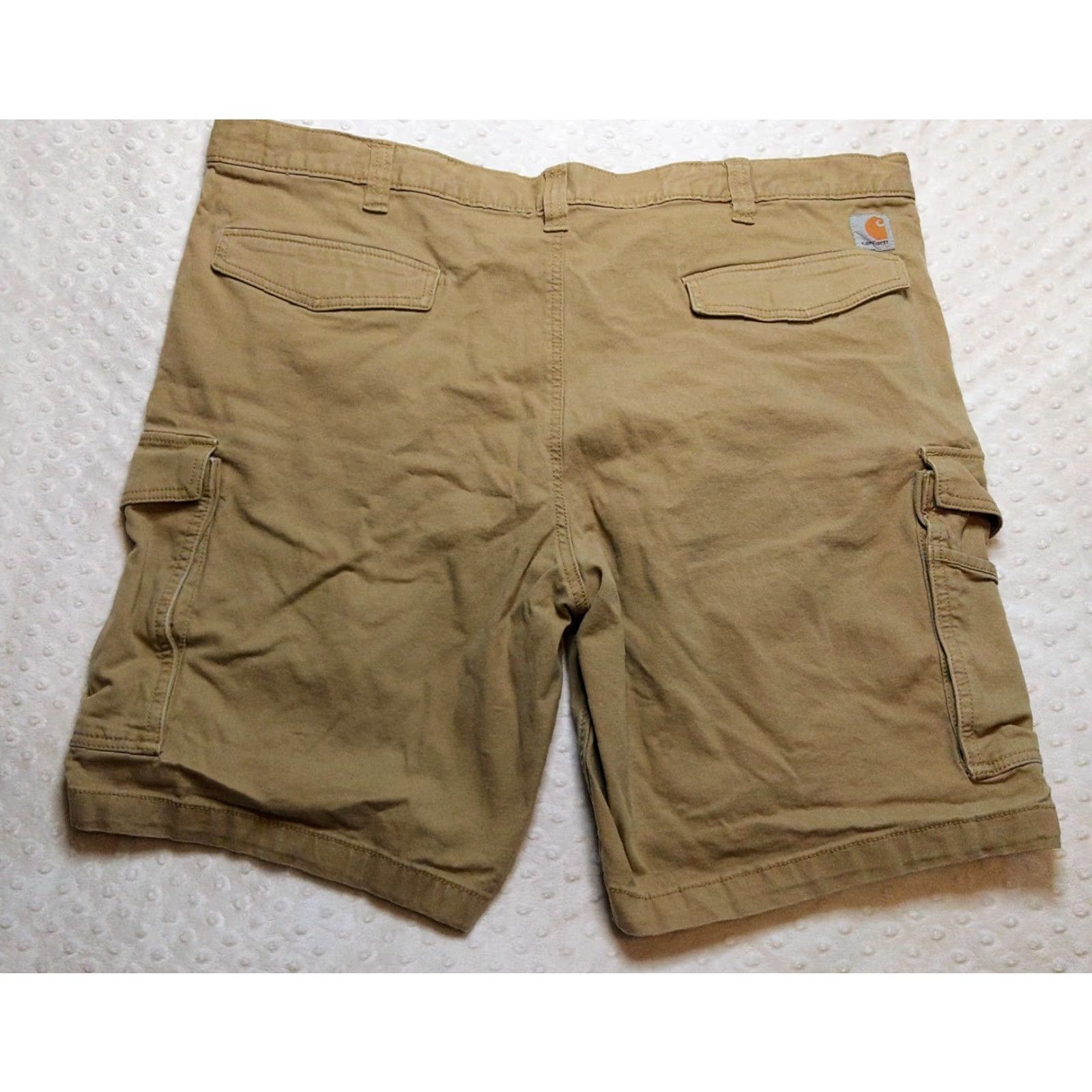 Carhartt Carhartt Shorts Mens 46 Khaki Relaxed Fit Canvas Work Utility Cargo Shorts Beige Cotton Cargo Pocket Relaxed Mens 46 USA Shirt? Size US 30 / EU 46 - 5 Thumbnail