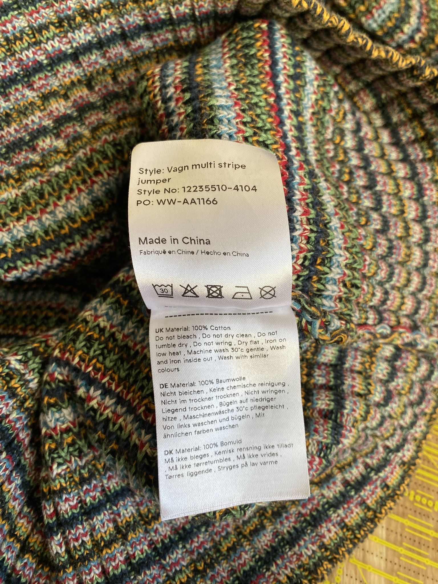 Acne Studios $320 - Vagn Multi Stripe Knit Size US S / EU 44-46 / 1 - 14 Thumbnail