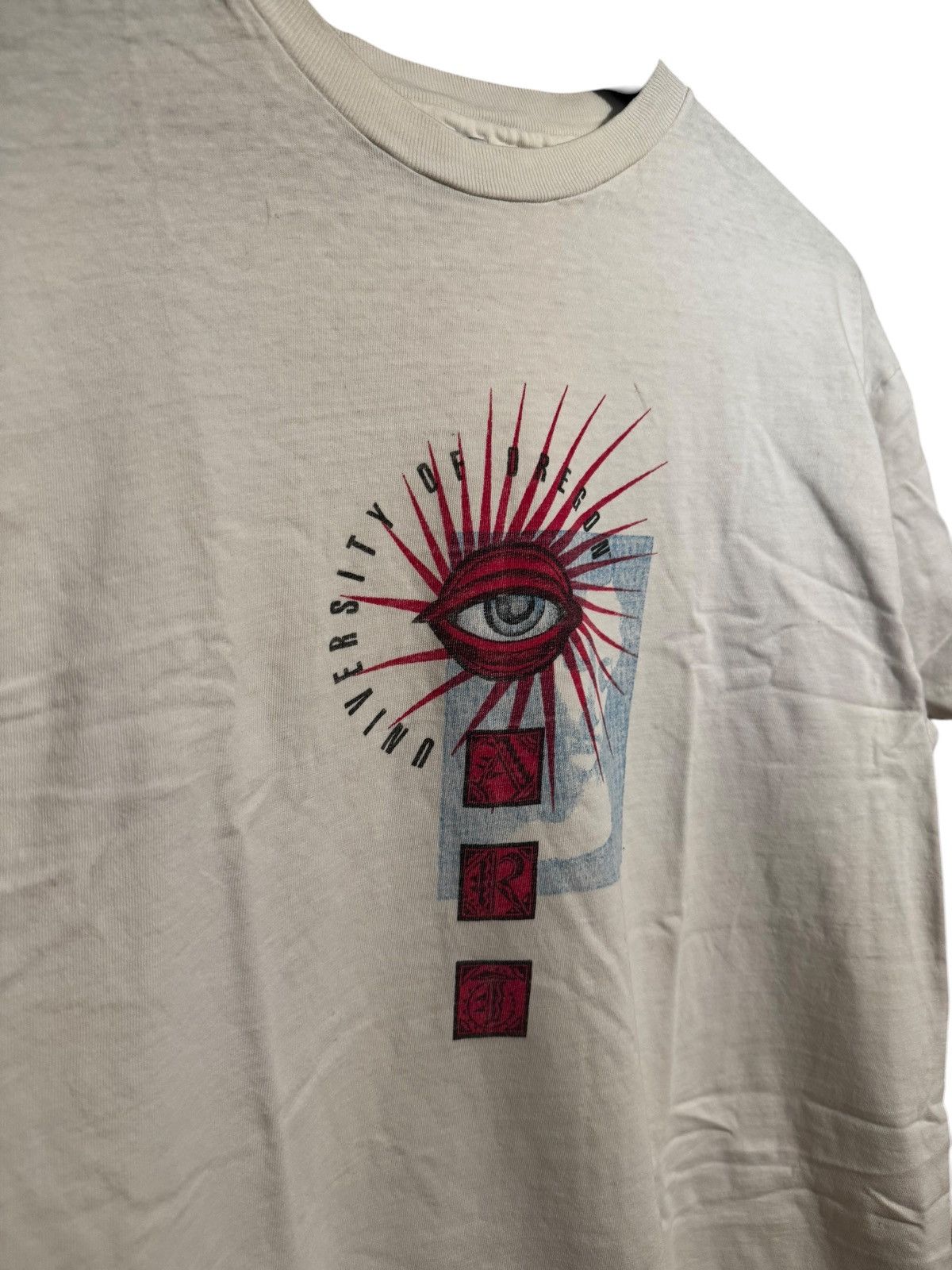 Vintage Made in usa University of oregon tee Size US L / EU 52-54 / 3 - 1 Thumbnail