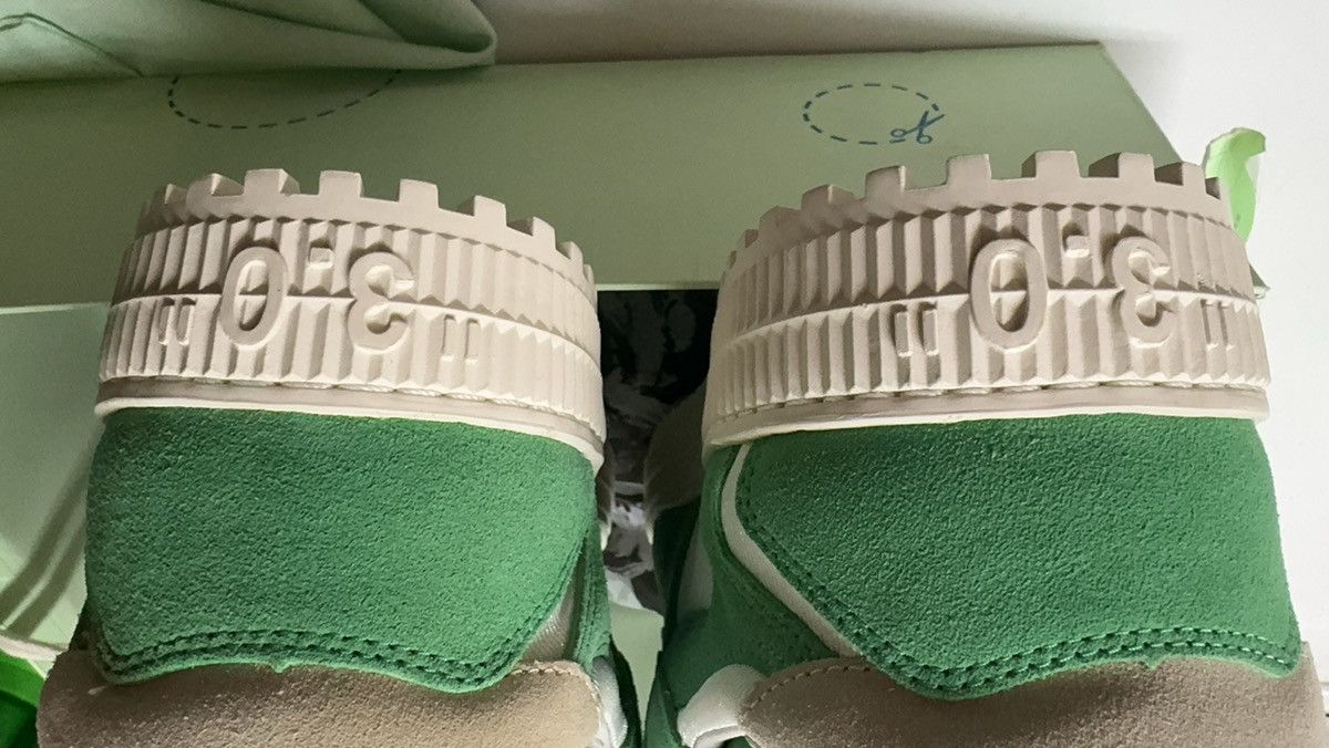 Off-White C/O VIRGIL ABLOH White/Green Court Low Sneakers 11/44 Size US 11 / EU 44 - 5 Thumbnail