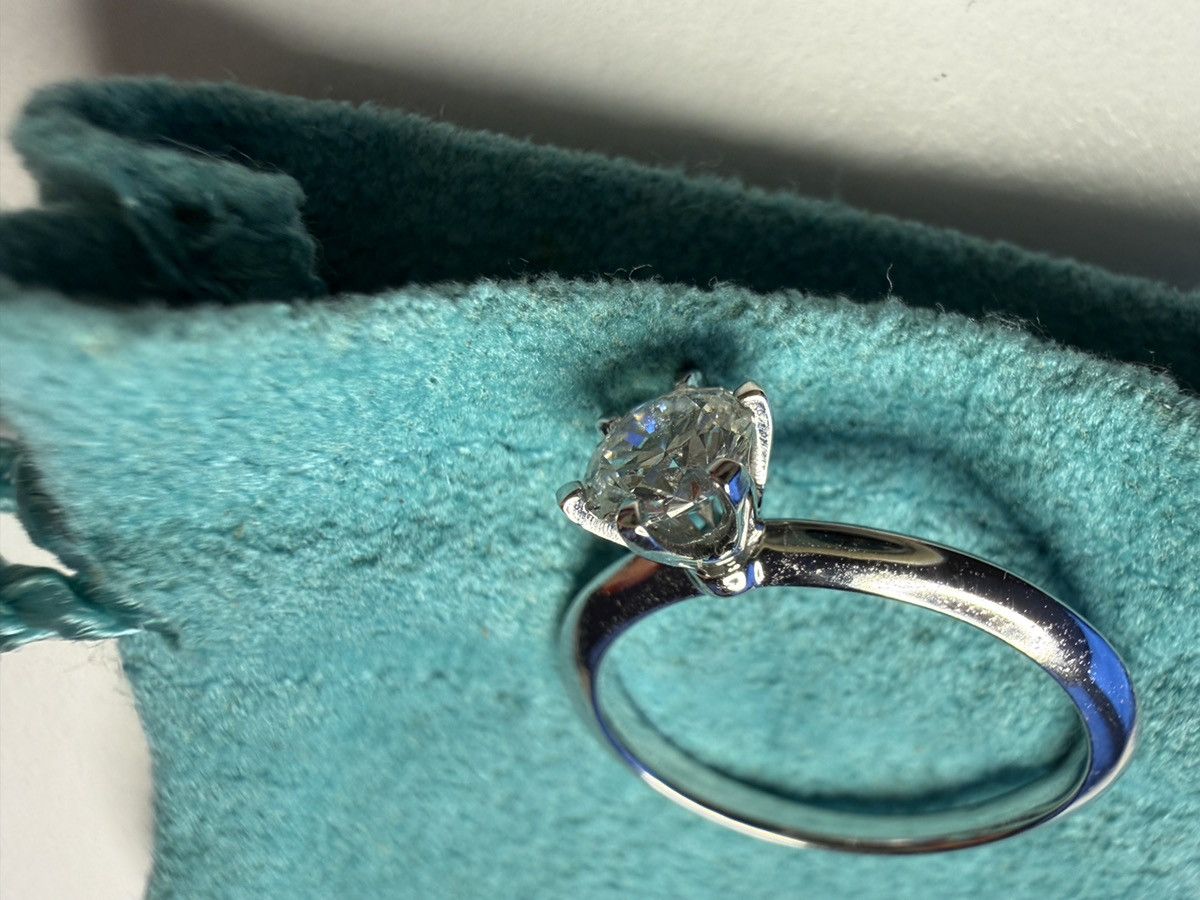Tiffany & Co. $8,650 Tiffany&Co. Platinum 0.49ct E VS1 Round Diamond Ring Size ONE SIZE - 2 Thumbnail