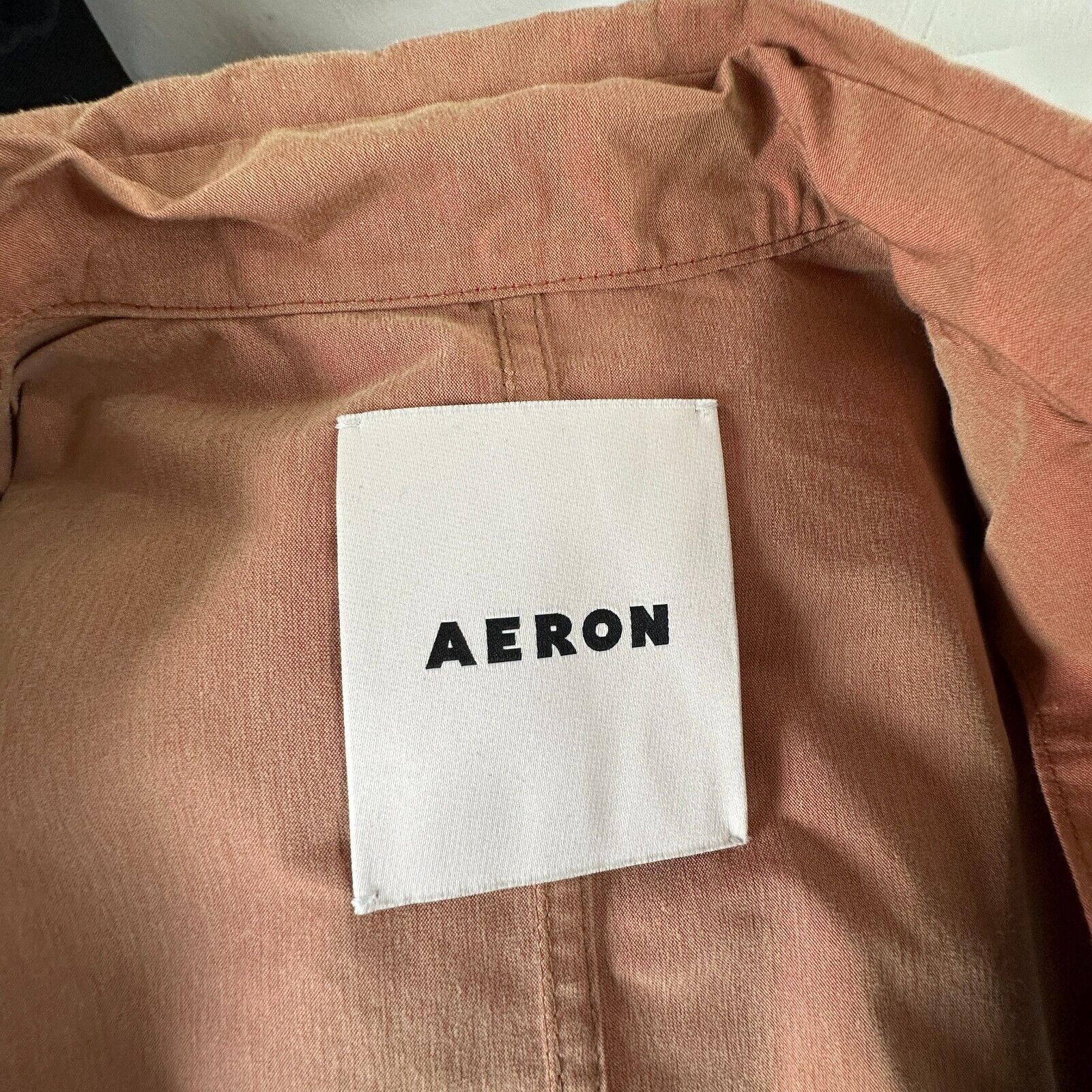 AERON Aeron Delray Peach Iridescent Sleeveless Button Trench Coat Size XS / US 0-2 / IT 36-38 - 8 Thumbnail