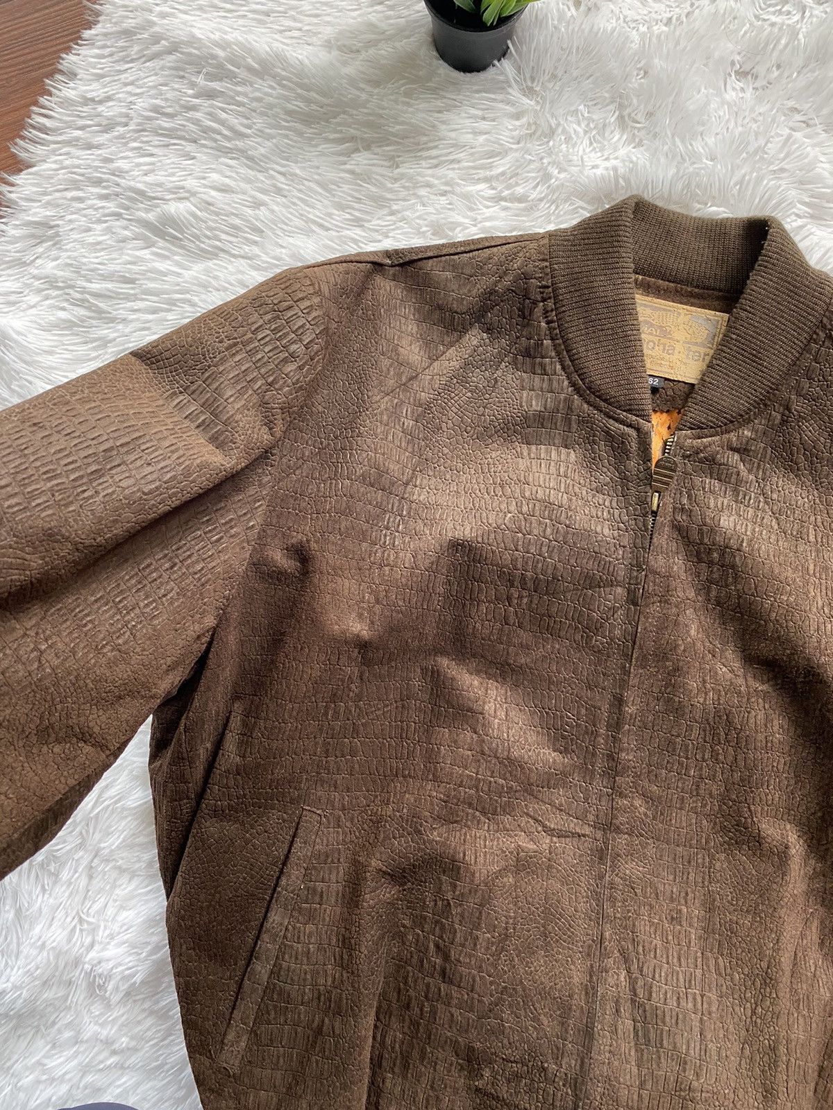 Vintage Vintage Winohaster Soft Genuine leather Croco Embossed Size US L / EU 52-54 / 3 - 5 Thumbnail