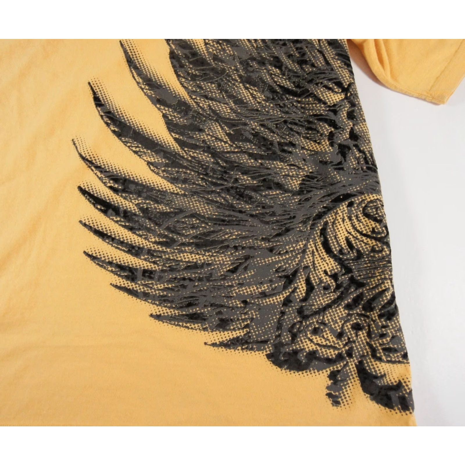 Vintage Kani Gold Men's T-Shirt Short Sleeve 3XL Yellow Cotton Logo All Seasons Casual Size US XXL / EU 58 / 5 - 2 Thumbnail