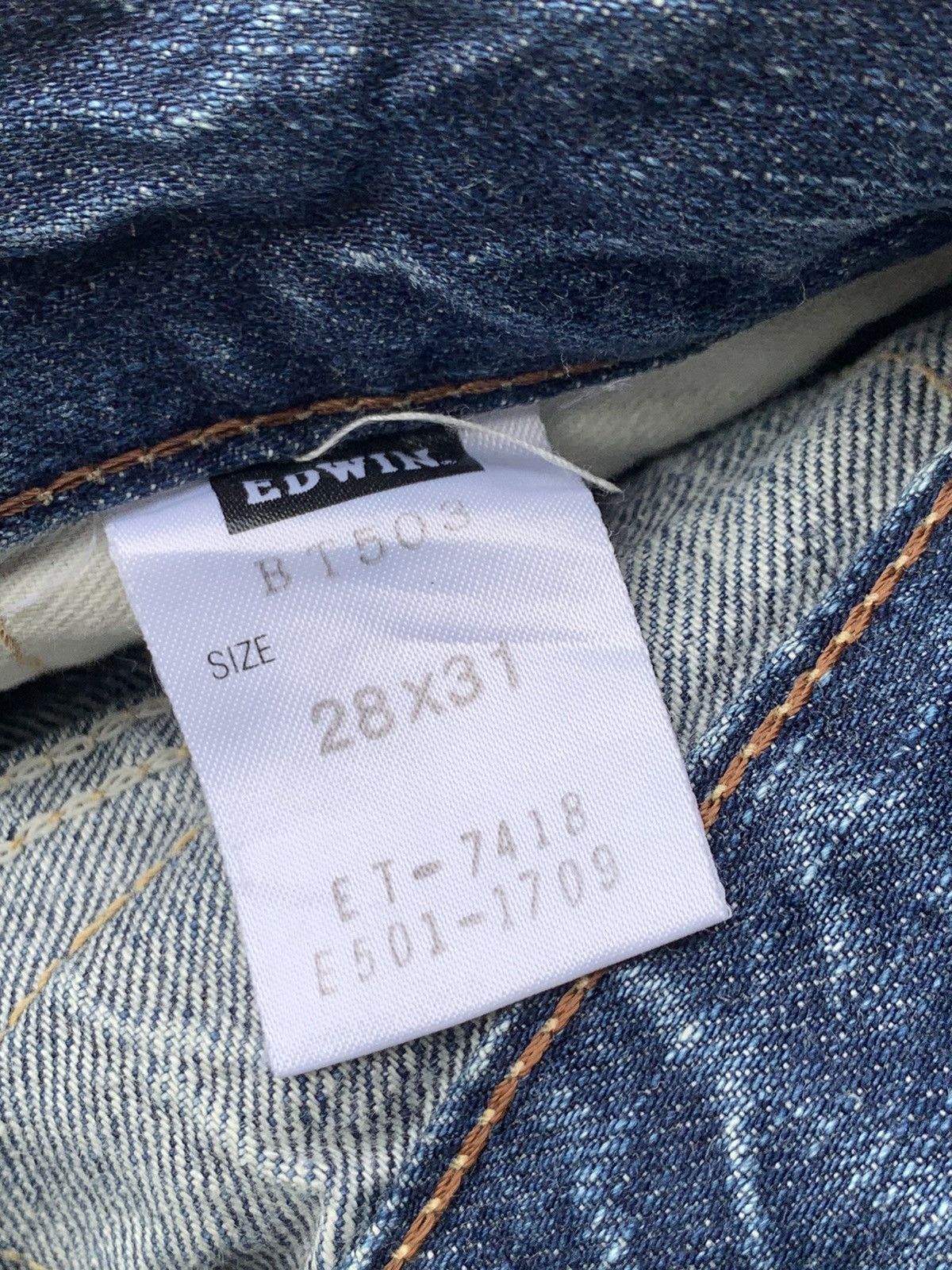 Edwin EDWIN 503 BLUE TRIP STYLE WASHED JEANS 90s Size US 32 / EU 48 - 9 Thumbnail