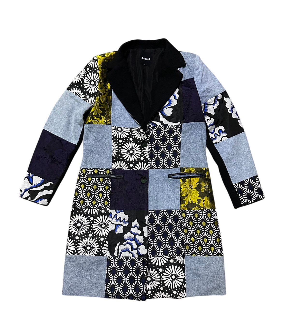 Japanese Brand Desigual patchwork long jacket Size M / US 6-8 / IT 42-44 - 1 Thumbnail