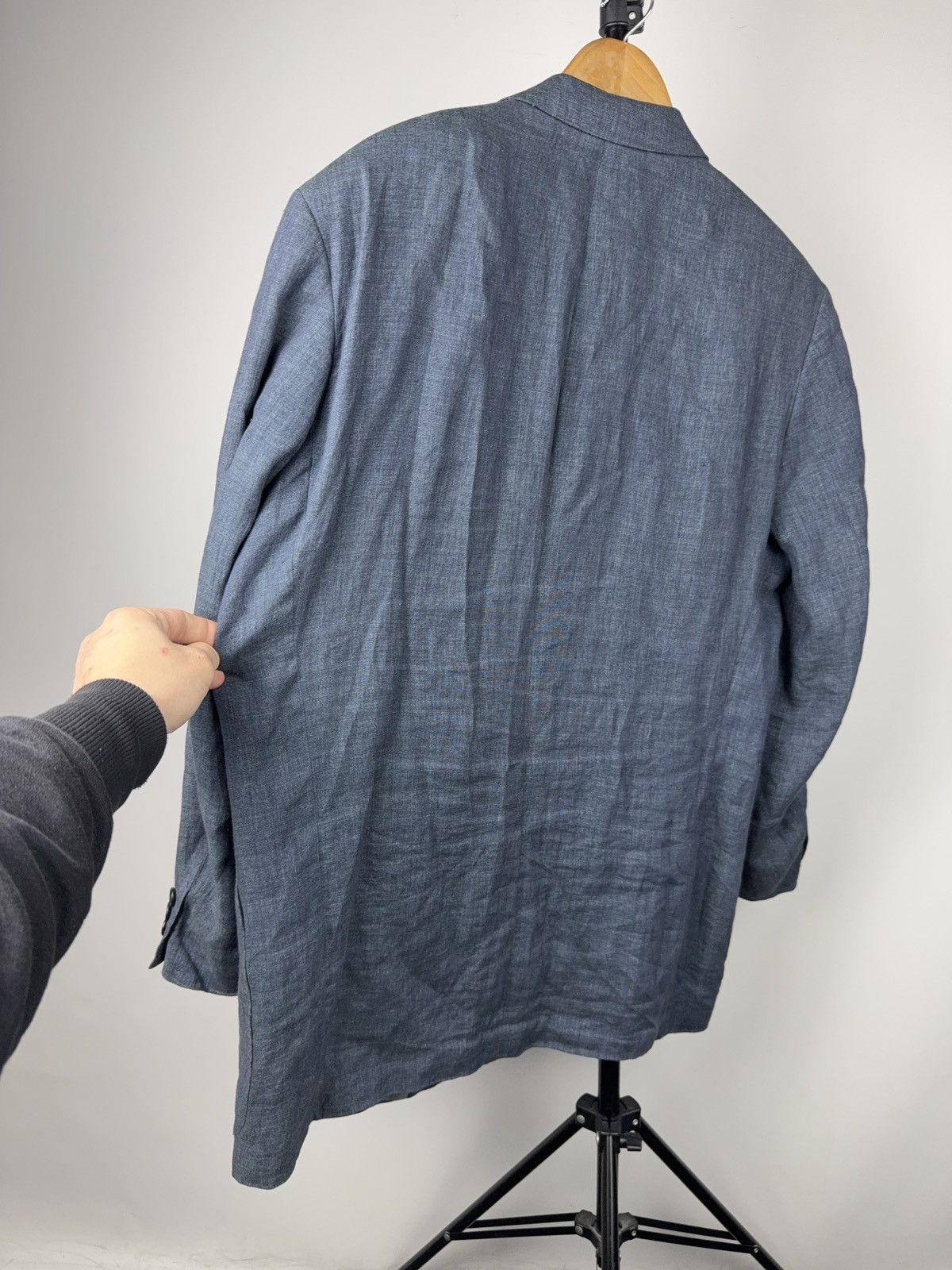 Hugo Boss Luxury Boss Hugo Boss Linen Blazer Maputo Blue 3 Button EU50 Size 40R - 18 Thumbnail