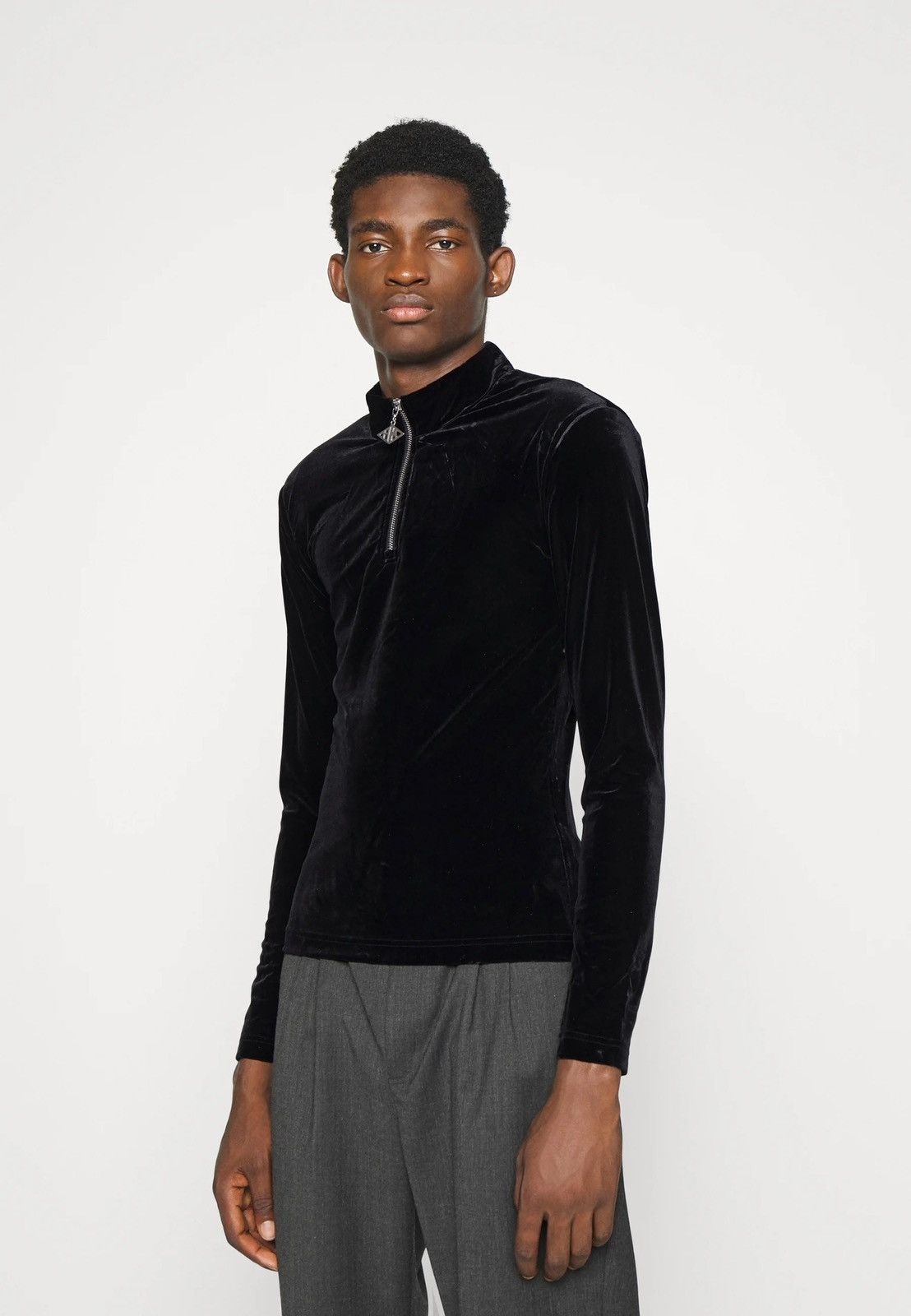 Han Kjobenhavn !DS! SS22 Han Kjobenhavn Half Zip Sharp Black Long Sleeve Size US M / EU 48-50 / 2 - 5 Thumbnail
