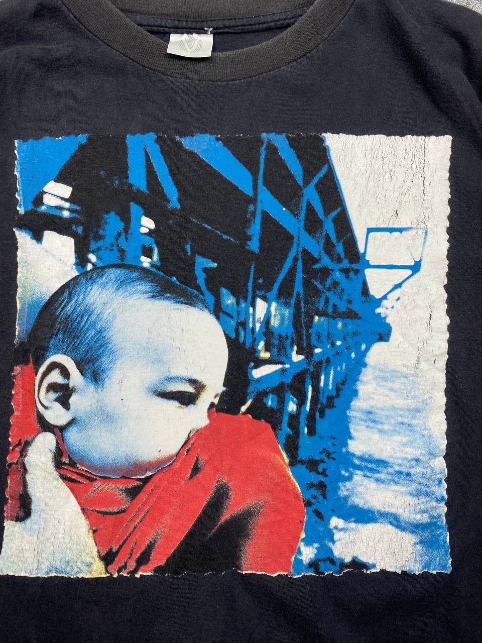 Band Tees × Japanese Brand Rare Vintage Litfiba SIngle Stitch Tee 90s Rock Size US L / EU 52-54 / 3 - 5 Thumbnail
