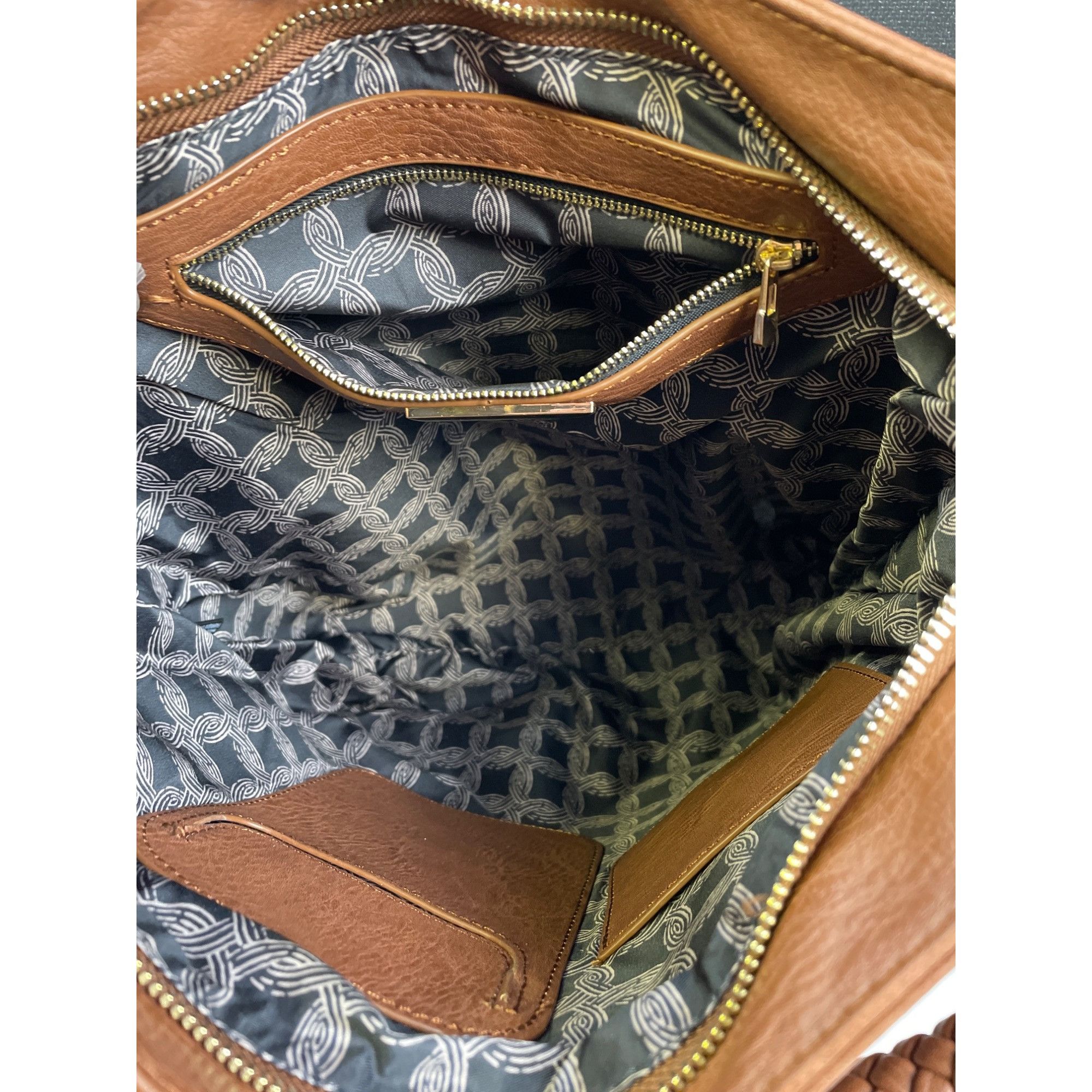 Other Miztique Women's Vegan Leather Brown Shoulder Bag/Tote SKU Size ONE SIZE - 6 Thumbnail
