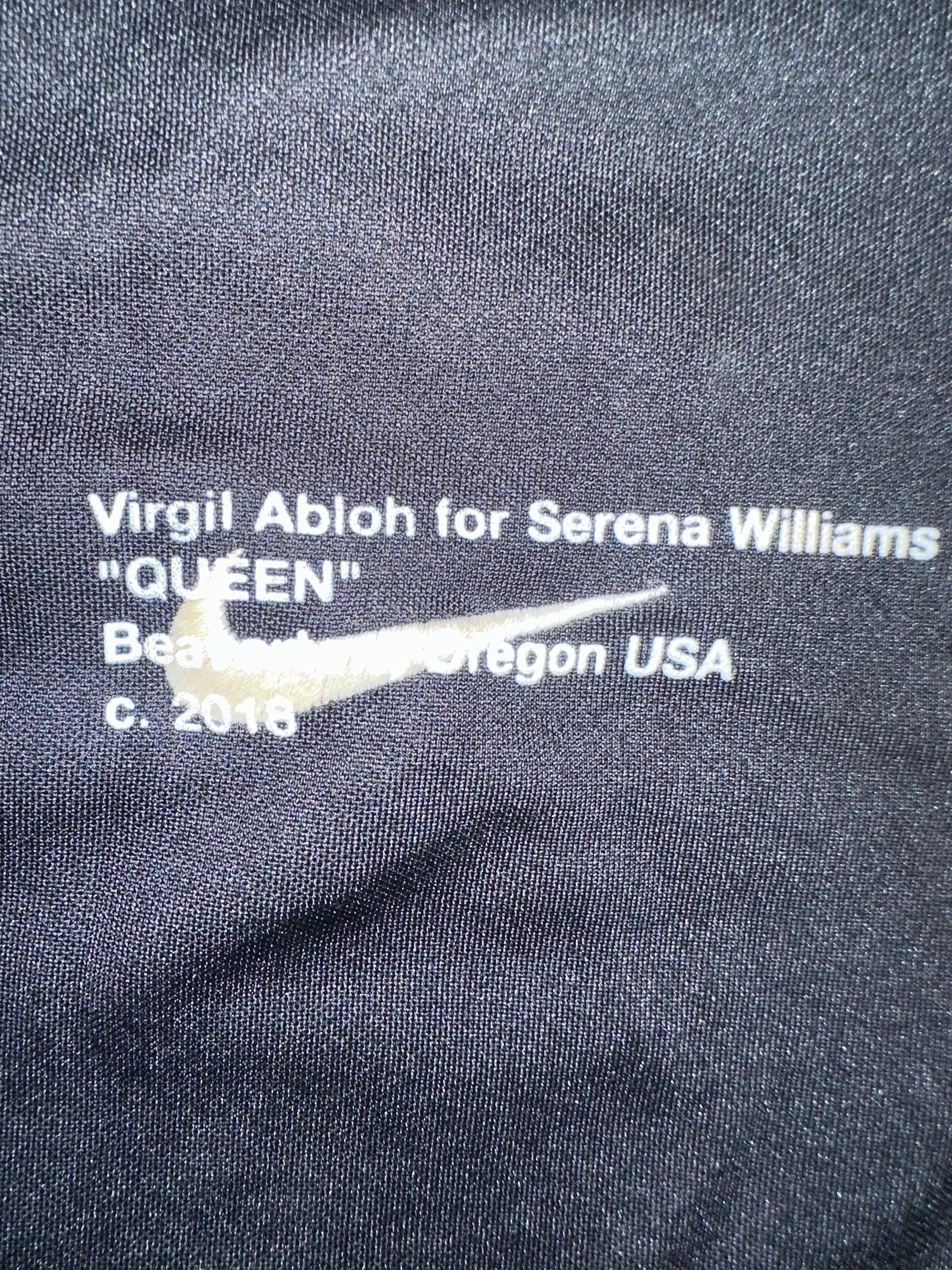 Nike Nike Women’s Off White Virgil Abloh Serena Williams Tennis Polo Shirt Size L / US 10 / IT 46 - 2 Thumbnail