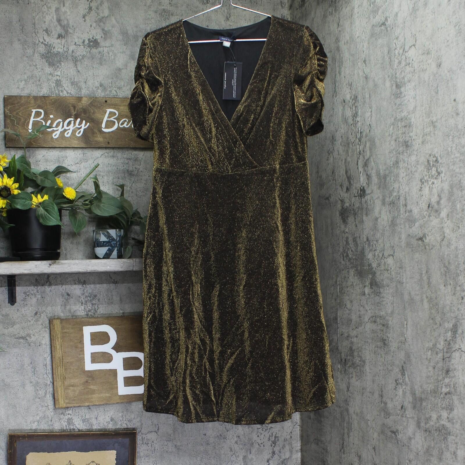 Tommy Hilfiger Nwt Tommy Hilfiger Dress A4ik118e Bronze Brown / Black 12 Size XL / US 12-14 / IT 48-50 - 1 Thumbnail