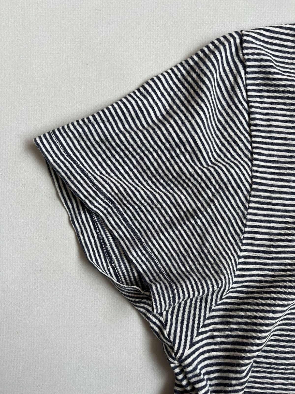 Officine Generale Officine Generale Women Blue & White Short Sleeve Striped Size M / US 6-8 / IT 42-44 - 8 Thumbnail