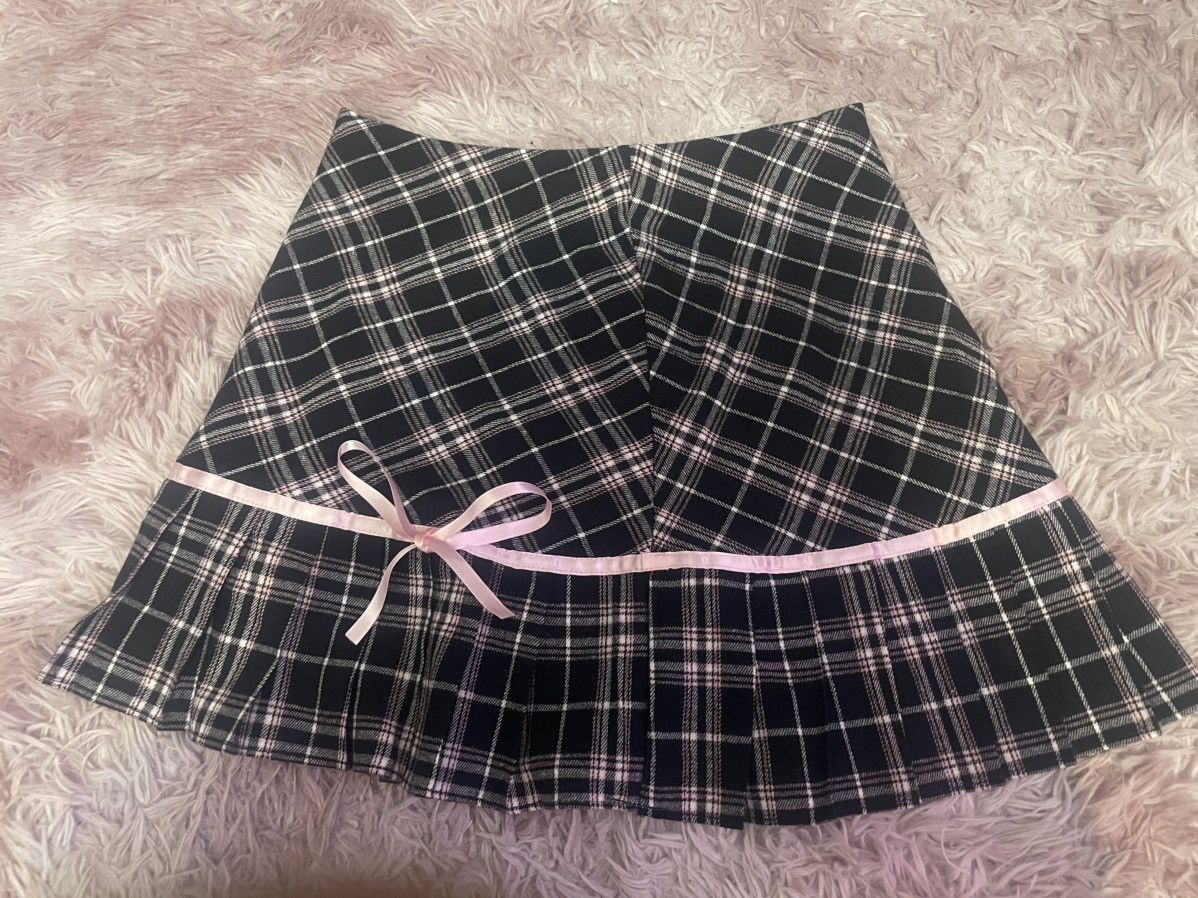 Shein SHEIN Pink & Black Plaid Pleated Skirt – Size Small Size 26" / US 2 / IT 38 - 1 Thumbnail