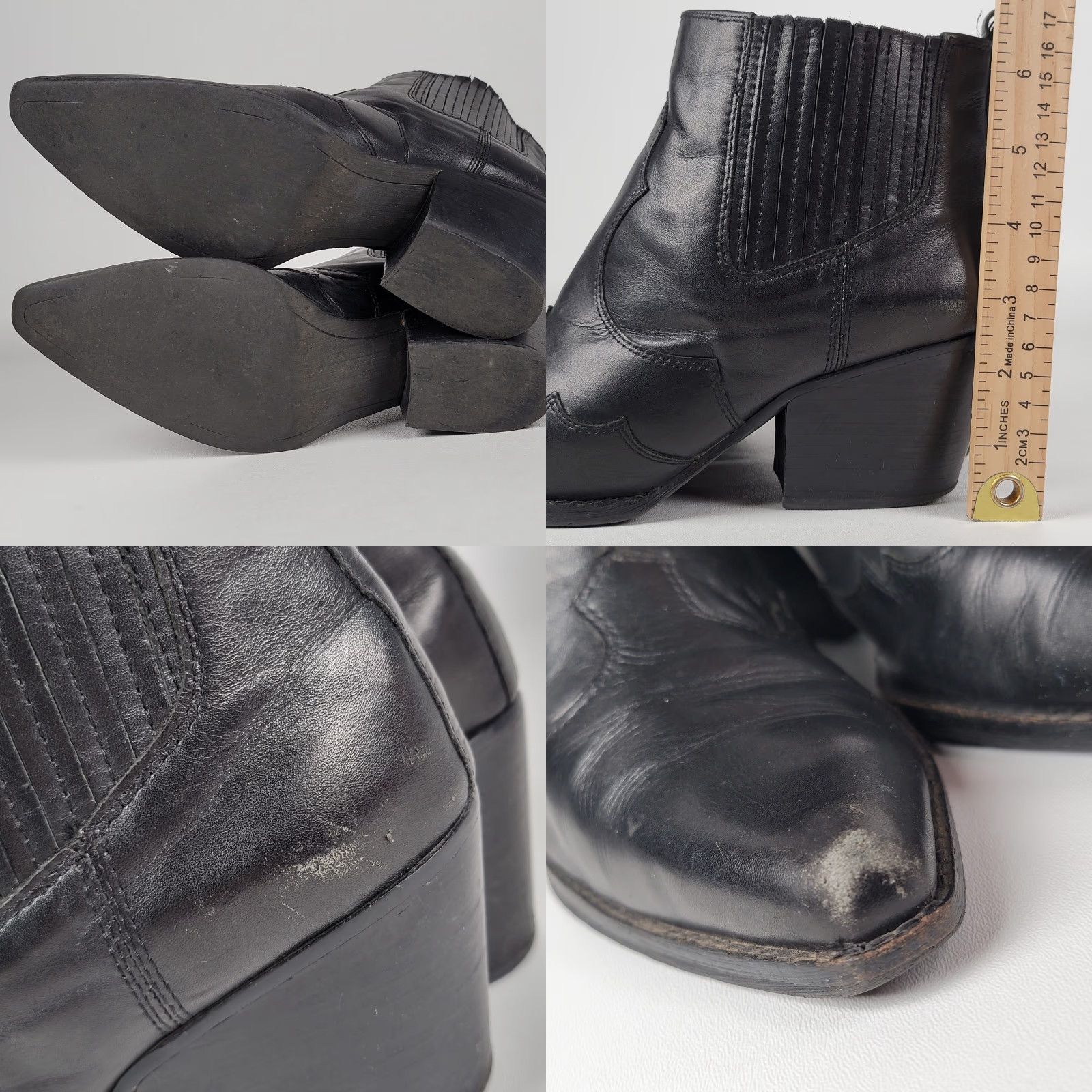 Sam Edelman Sam Edelman Black Winona Leather Western Boots Women 9 M Size US 9 / IT 39 - 8 Thumbnail