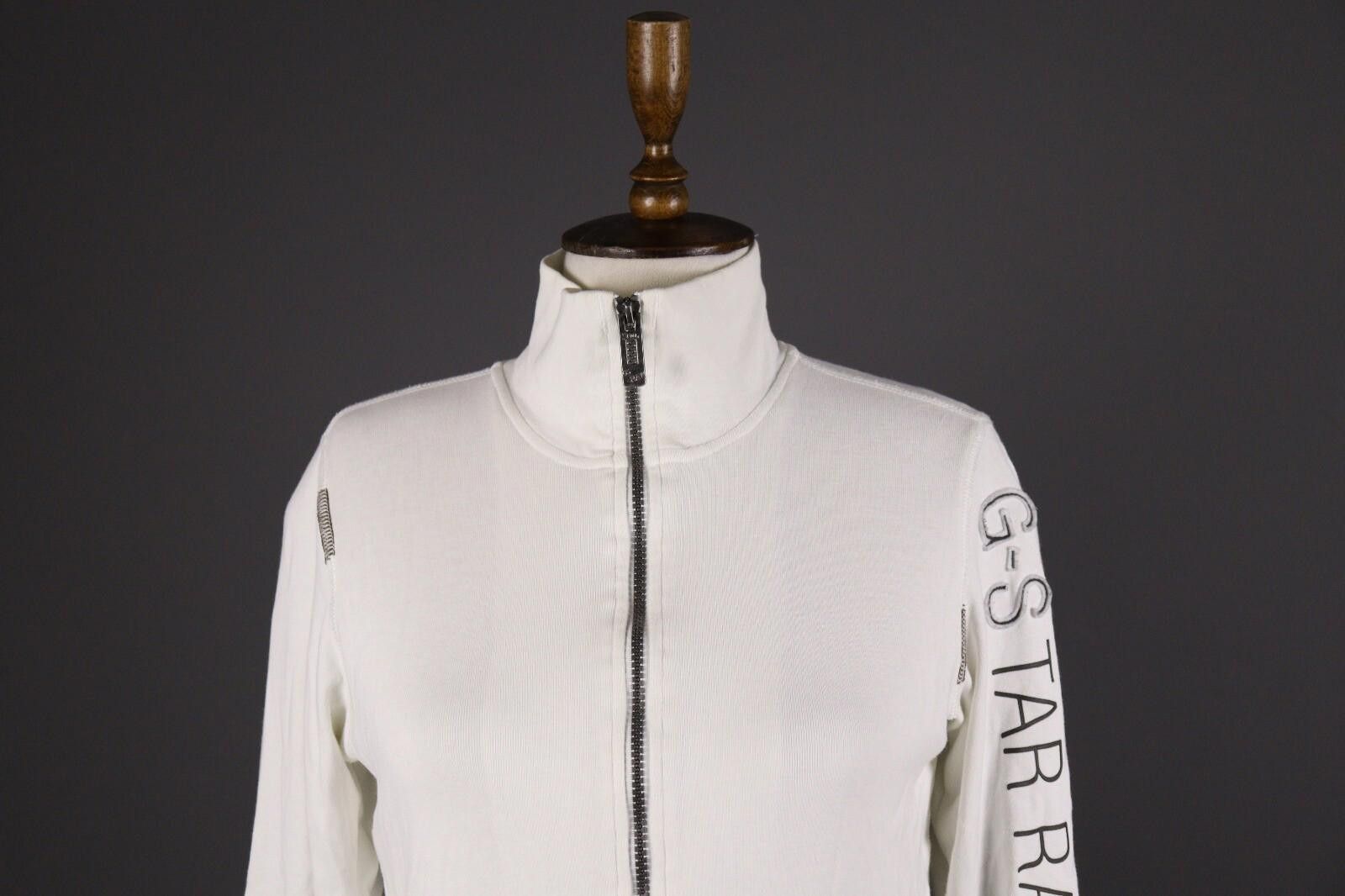 G-Star G-Star 3301 White Big Logo Full Zip Sweater Size M Size M / US 6-8 / IT 42-44 - 2 Thumbnail