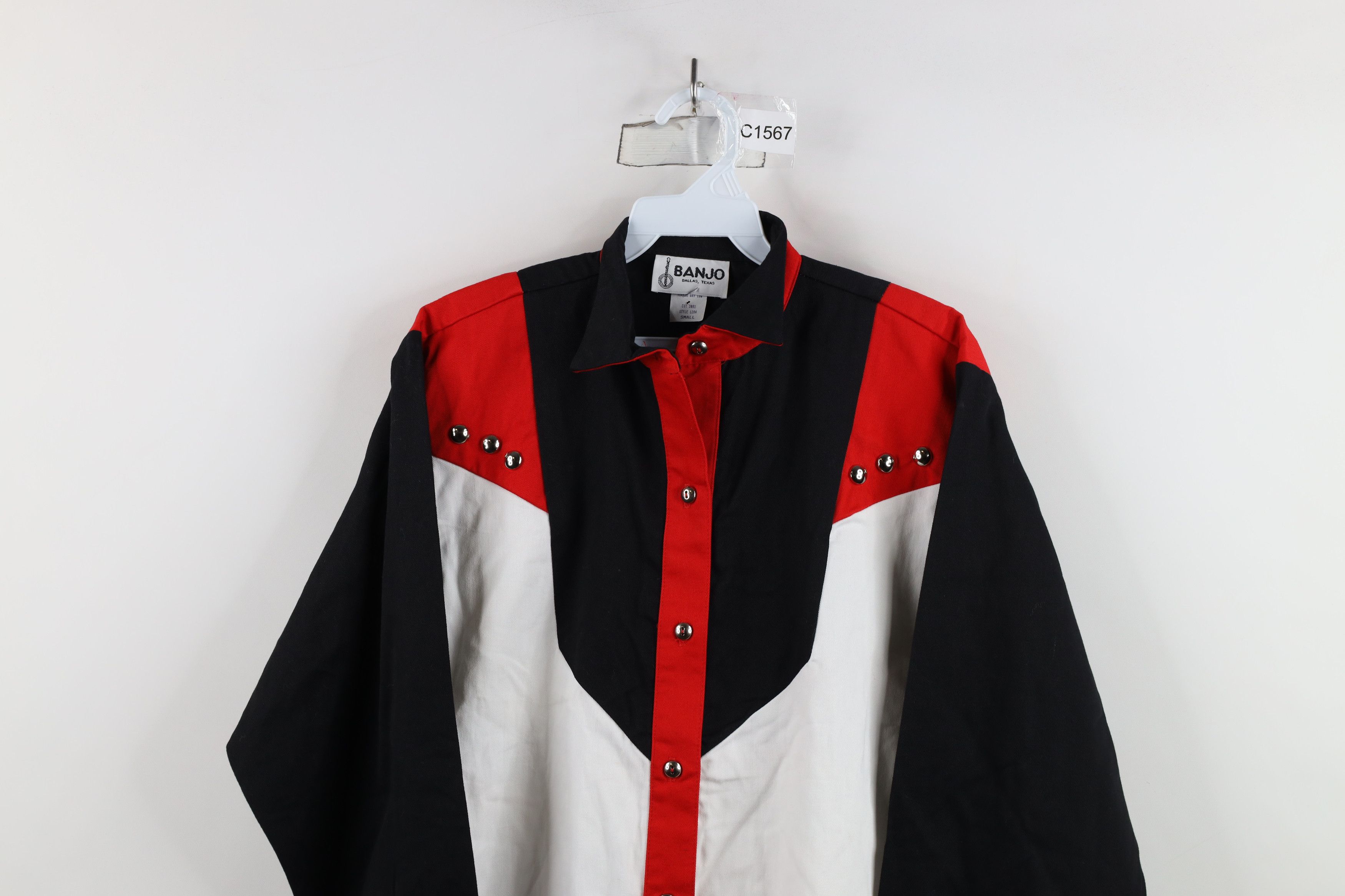Vintage Deadstock Vintage 90s Rockabilly Western Button Shirt USA Size S / US 4 / IT 40 - 2 Thumbnail