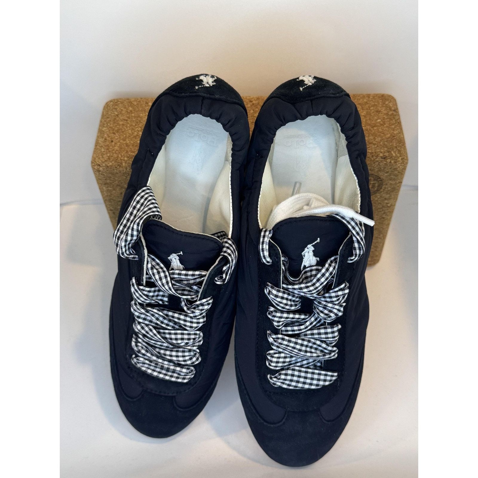Polo Ralph Lauren Polo Ralph Lauren Shoes Womens Size 7.5 Gingham Lace Up Size US 7.5 / IT 37.5 - 5 Thumbnail
