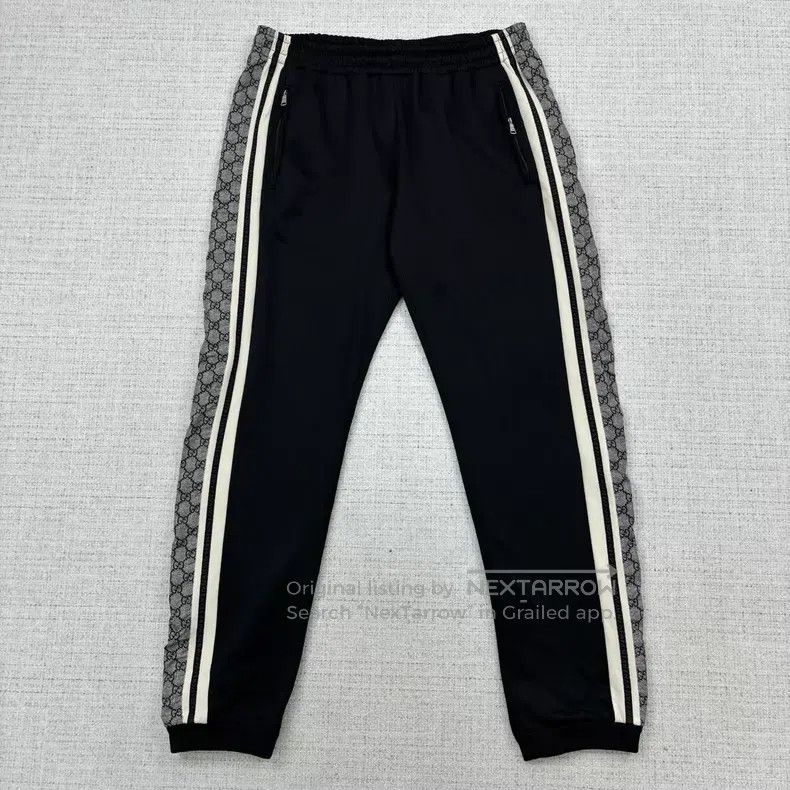 Gucci Gucci Size XL Black side snake pattern logo school uniform Size US 33 - 1 Thumbnail