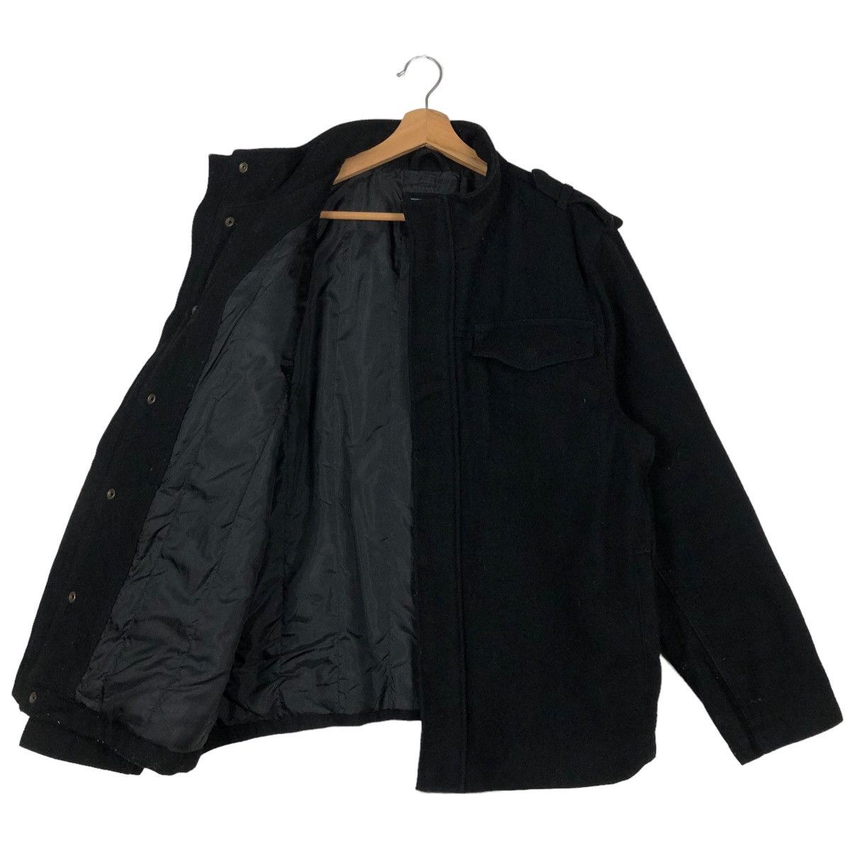 Japanese Brand 🔥90’s Wool Biker Jacket Cargo Inspector Multi Pocket Gap Size US XL / EU 56 / 4 - 8 Thumbnail