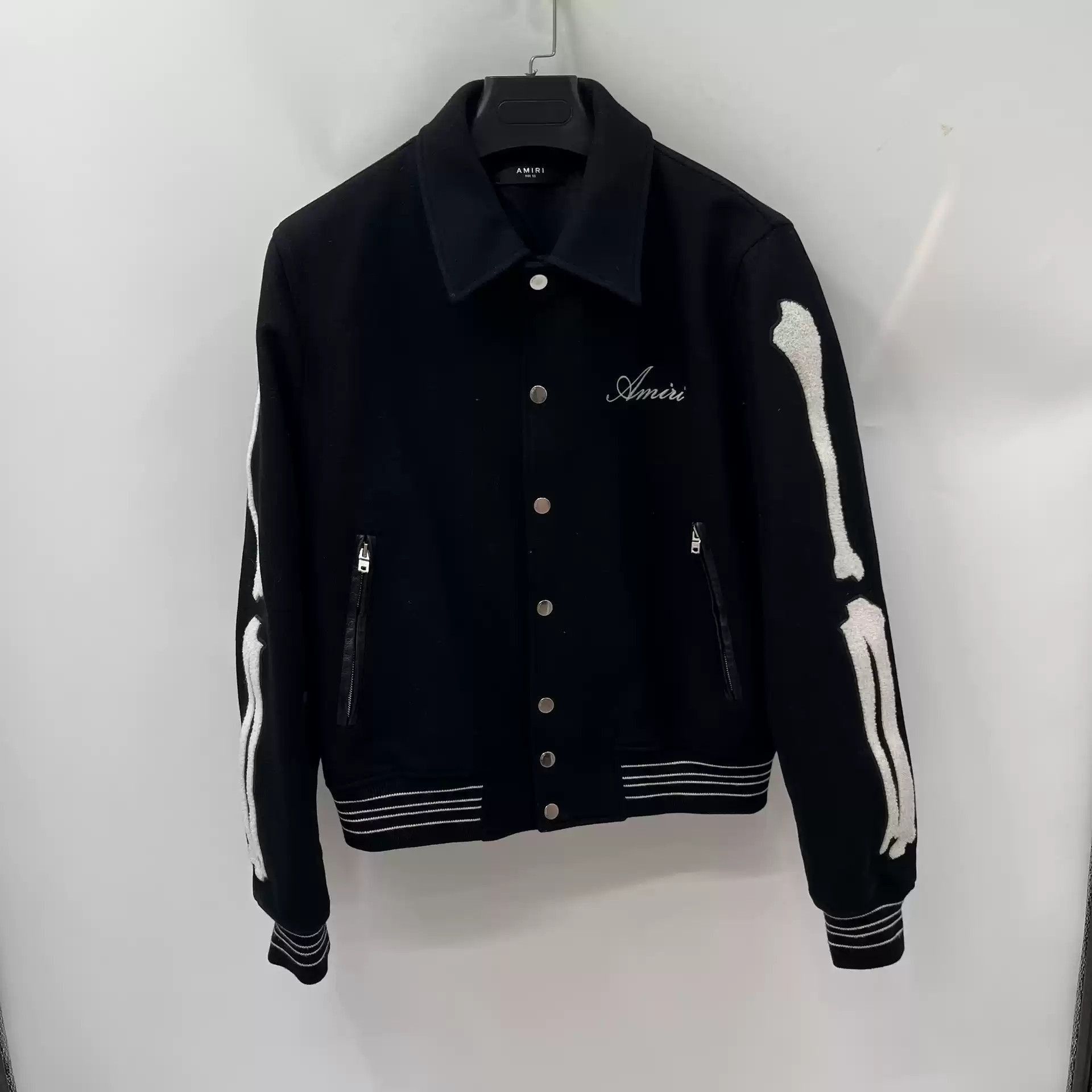 Amiri amiri bone print logo jacket-2506 Size US L / EU 52-54 / 3 - 1 Thumbnail