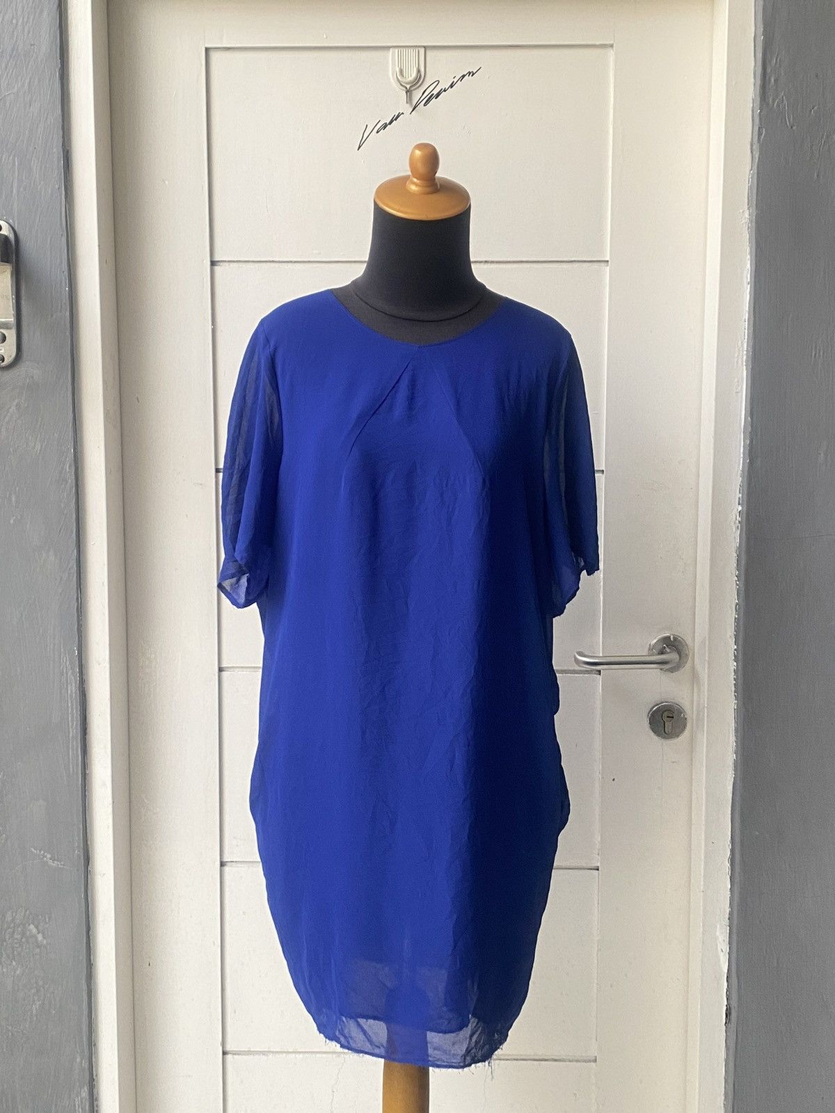 Acne Studios ACNE STUDIOS Blue Midi Dress Size L / US 10 / IT 46 - 14 Thumbnail