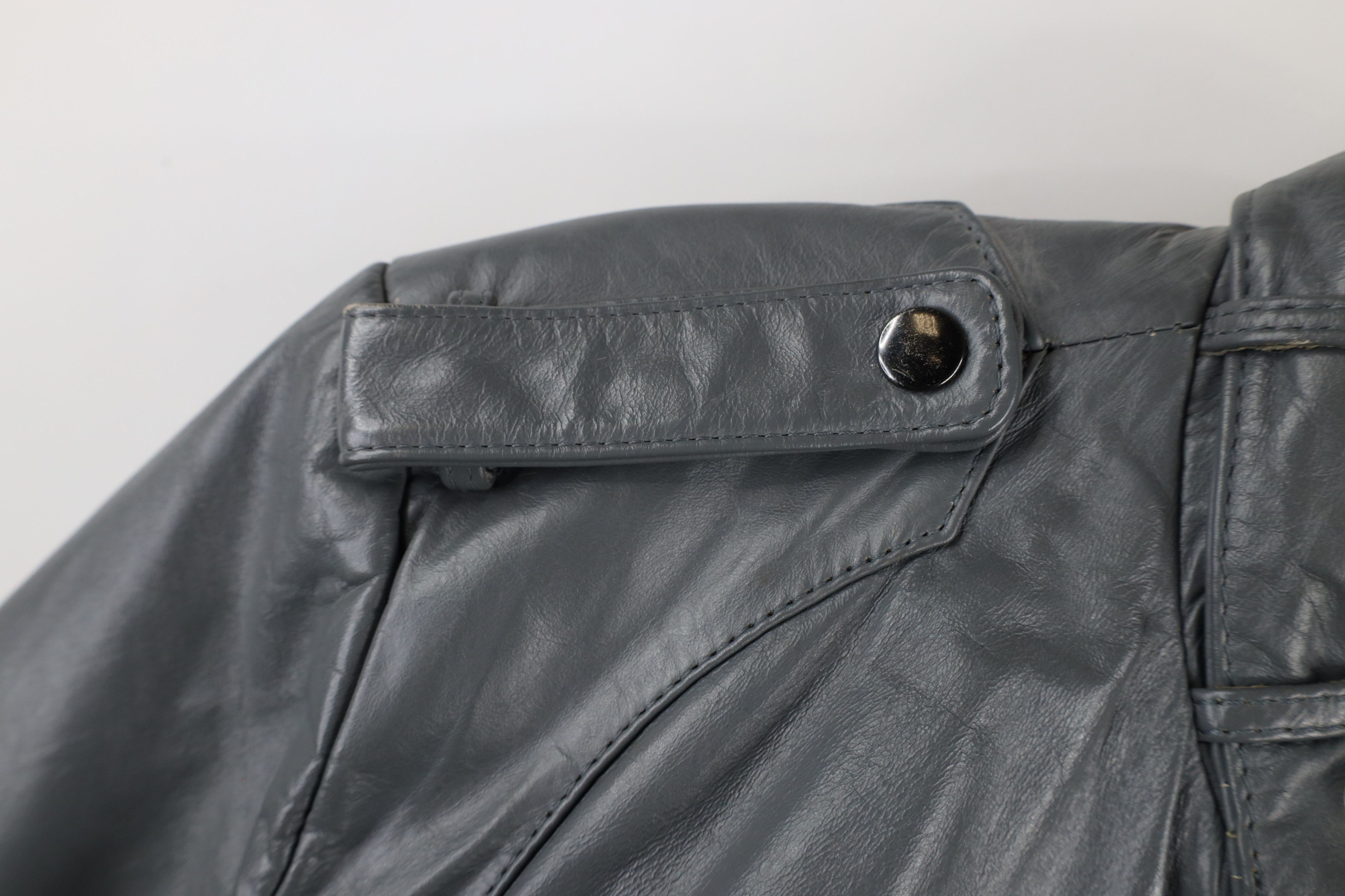 Vintage Vintage 80s 90s Streetwear Leather Cafe Racer Bomber Jacket Size US L / EU 52-54 / 3 - 6 Thumbnail