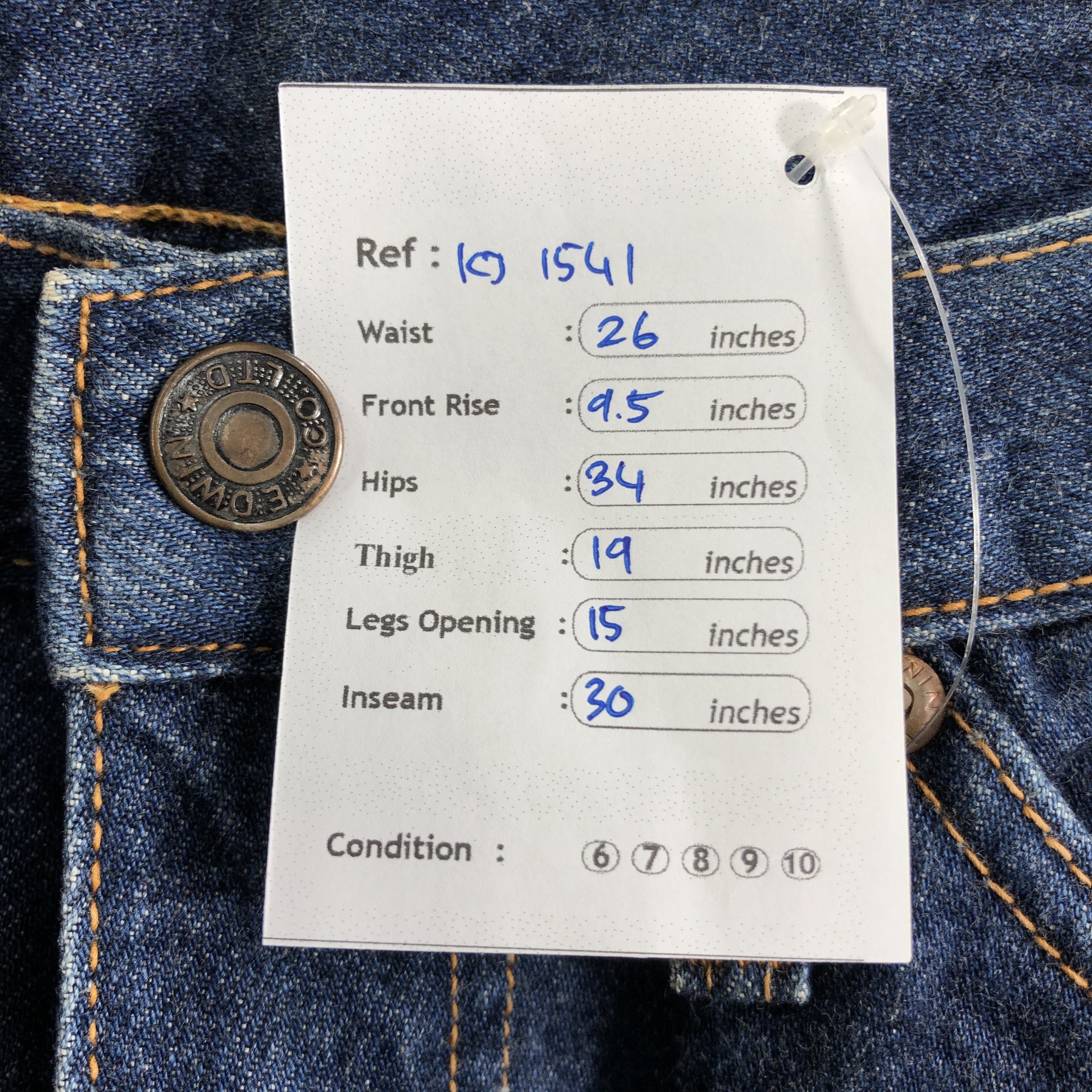 Edwin Vintage Edwin Jeans High Waist Denim KJ1541 Size 26" / US 2 / IT 38 - 9 Thumbnail